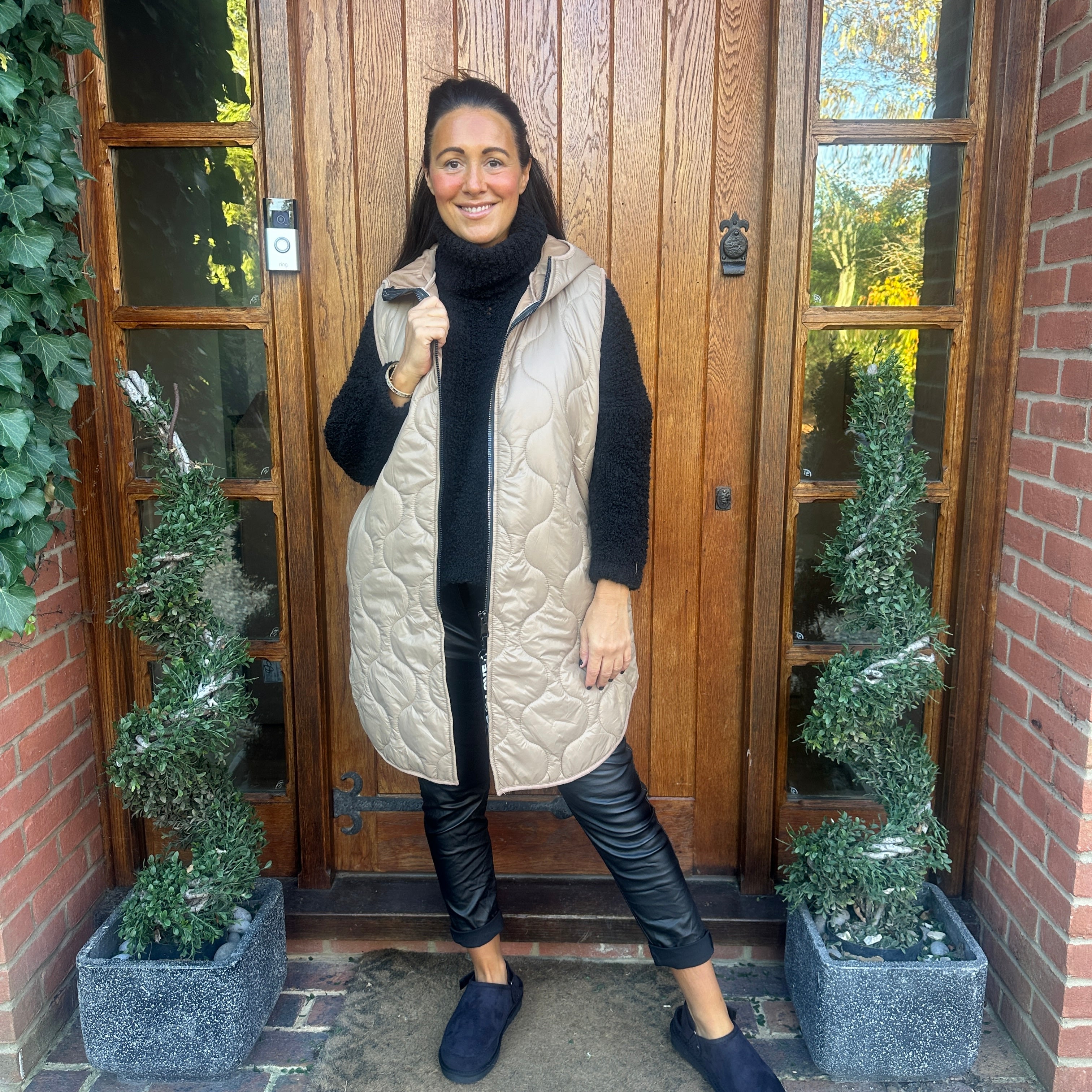 Love Quilted Body Warmer - Blush Boutique Essex