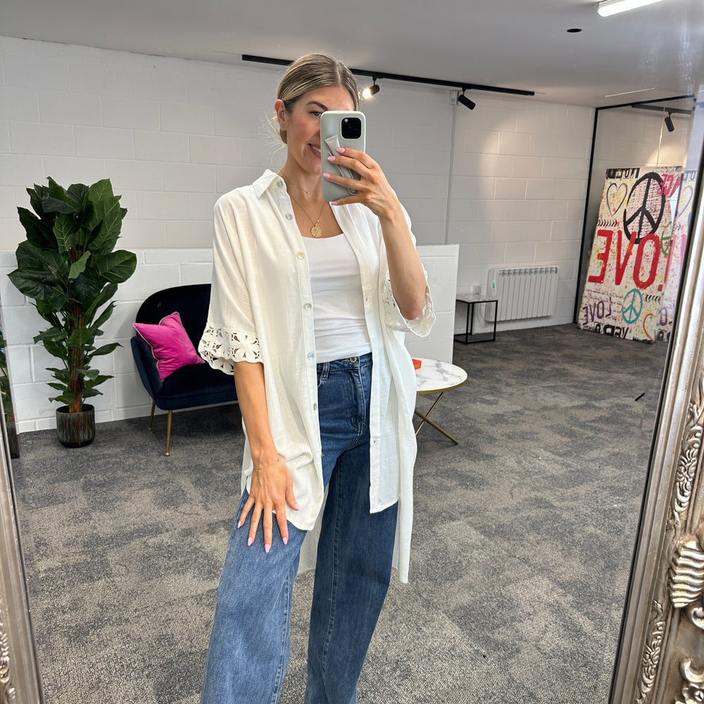 Fleur Anglaise Shirt - Blush Boutique Essex