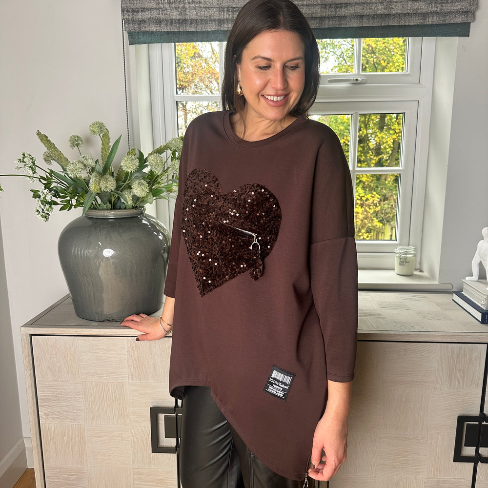 Howie Heart Sweatshirt - Blush Boutique Essex