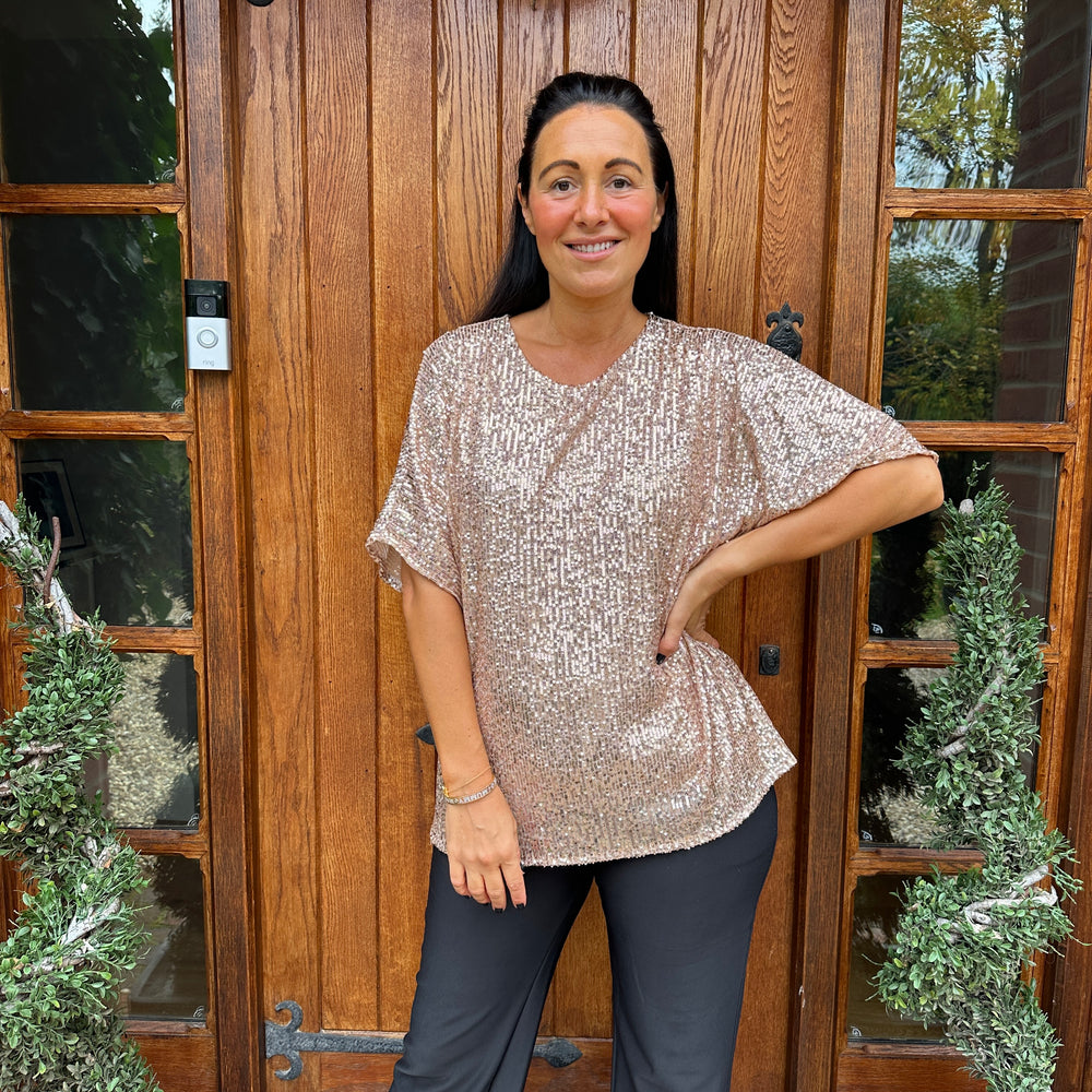 Noel Sequin Top - Blush Boutique Essex