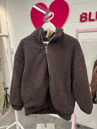 Ellie Teddy Bomber - Blush Boutique Essex