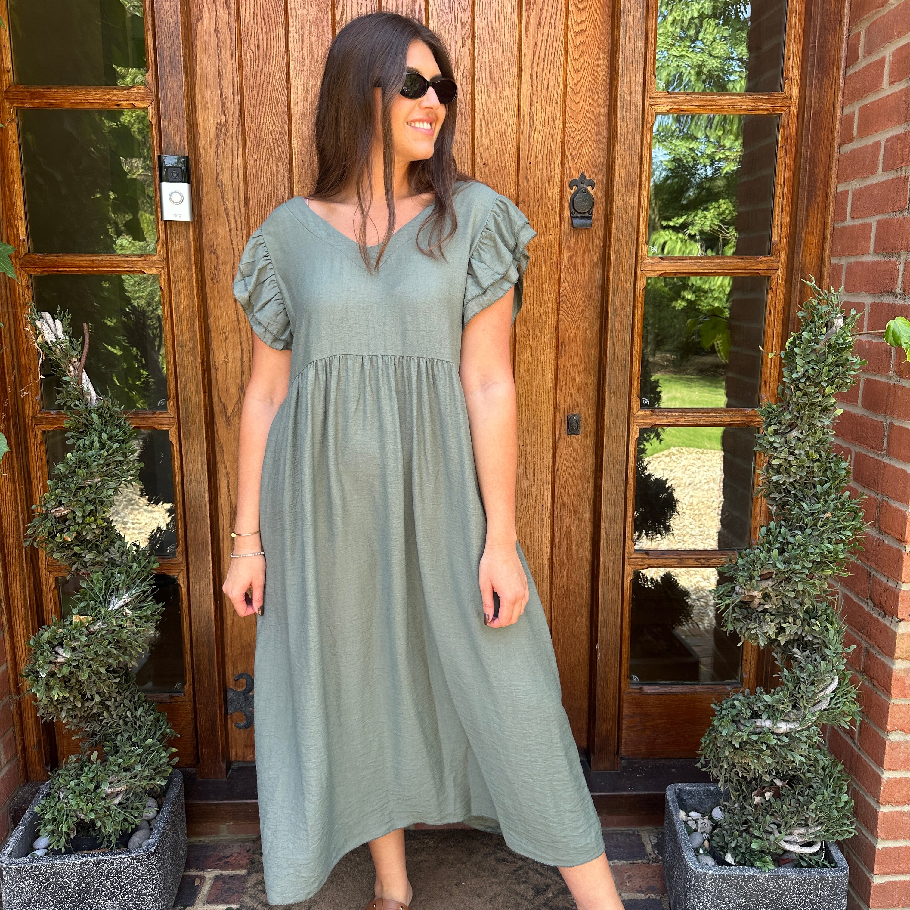 Sam Button Dress - Blush Boutique Essex