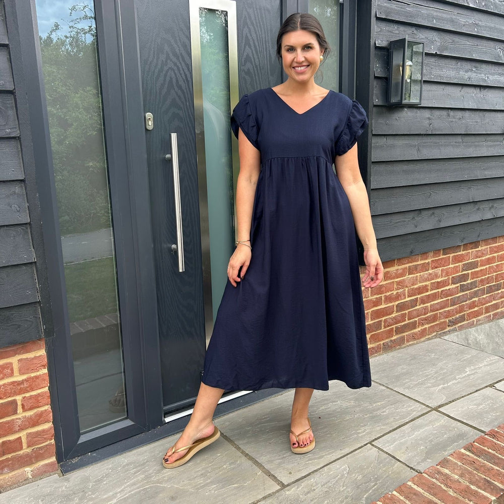 Sam Button Dress - Blush Boutique Essex
