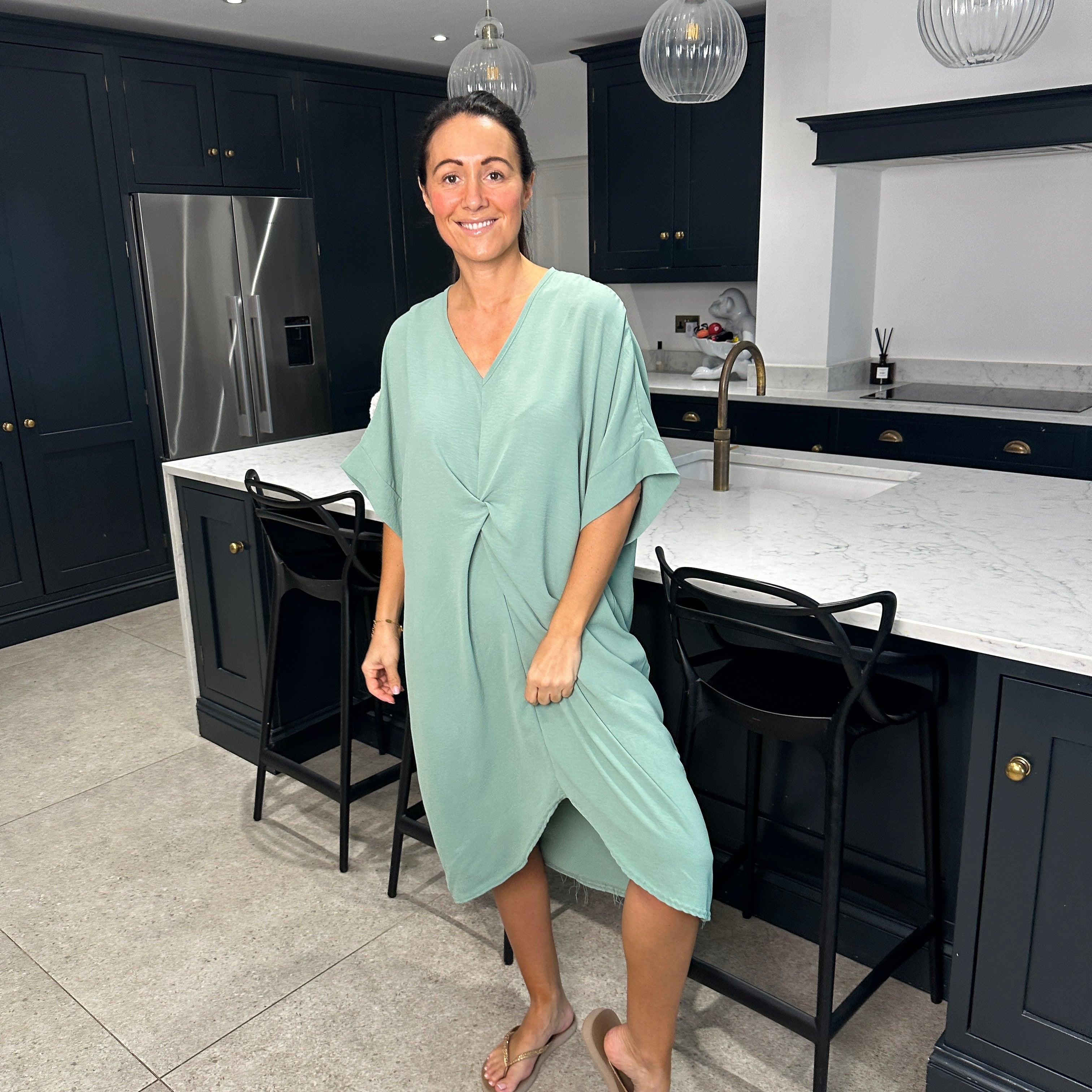 Tiffany Knot Dress - Blush Boutique Essex