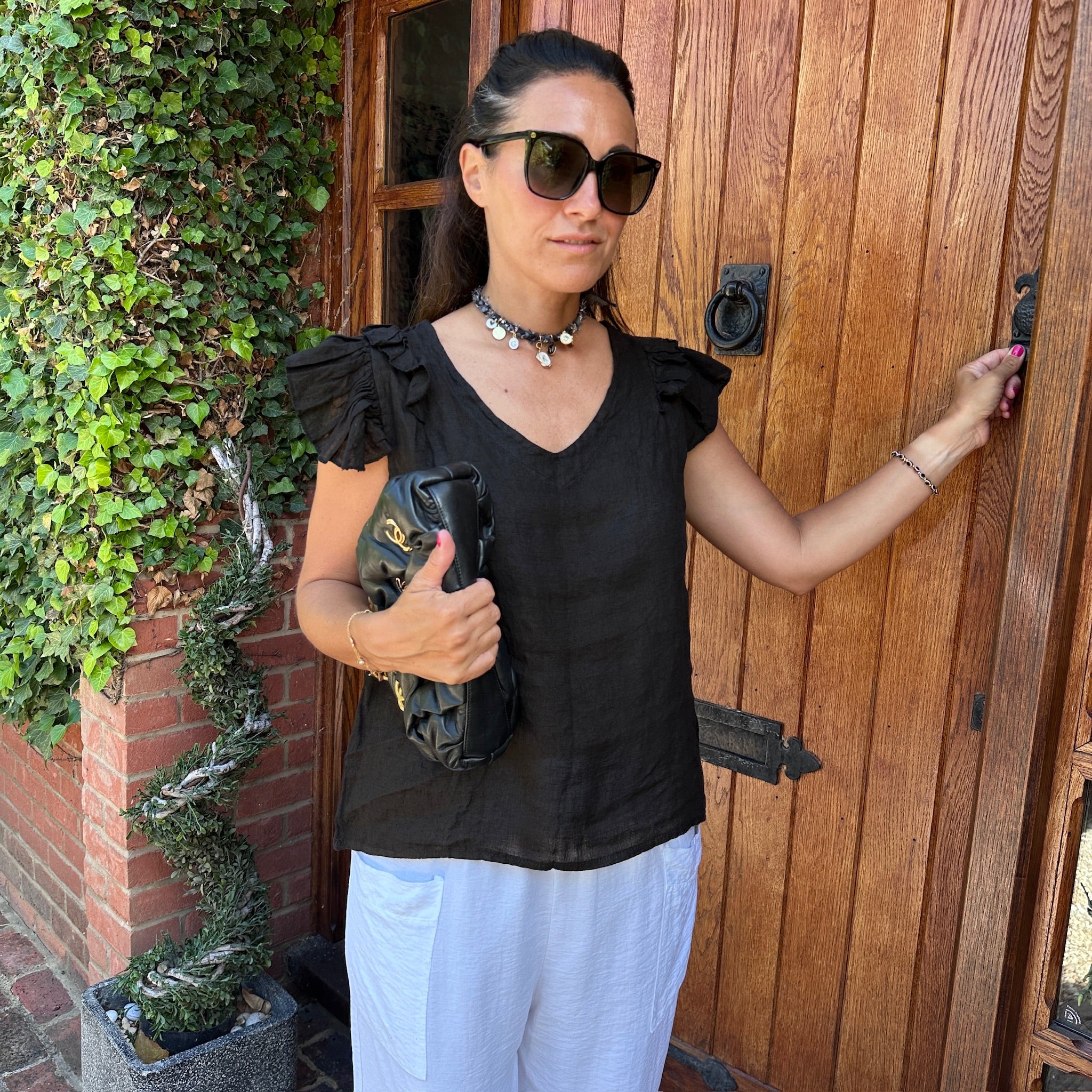 Flora Linen Vest