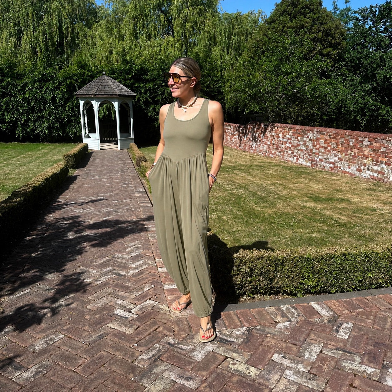 Retreat Jumpsuit - Blush Boutique Essex