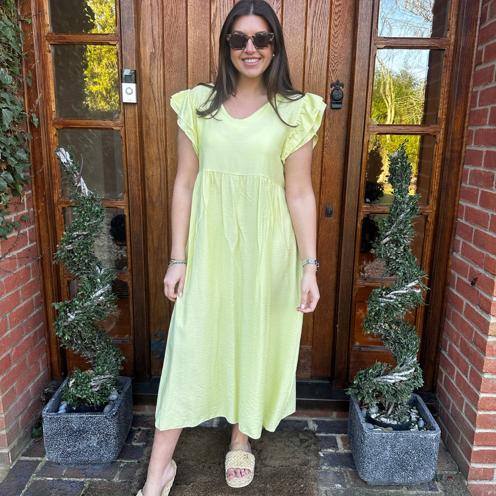 Sam Button Dress - Blush Boutique Essex