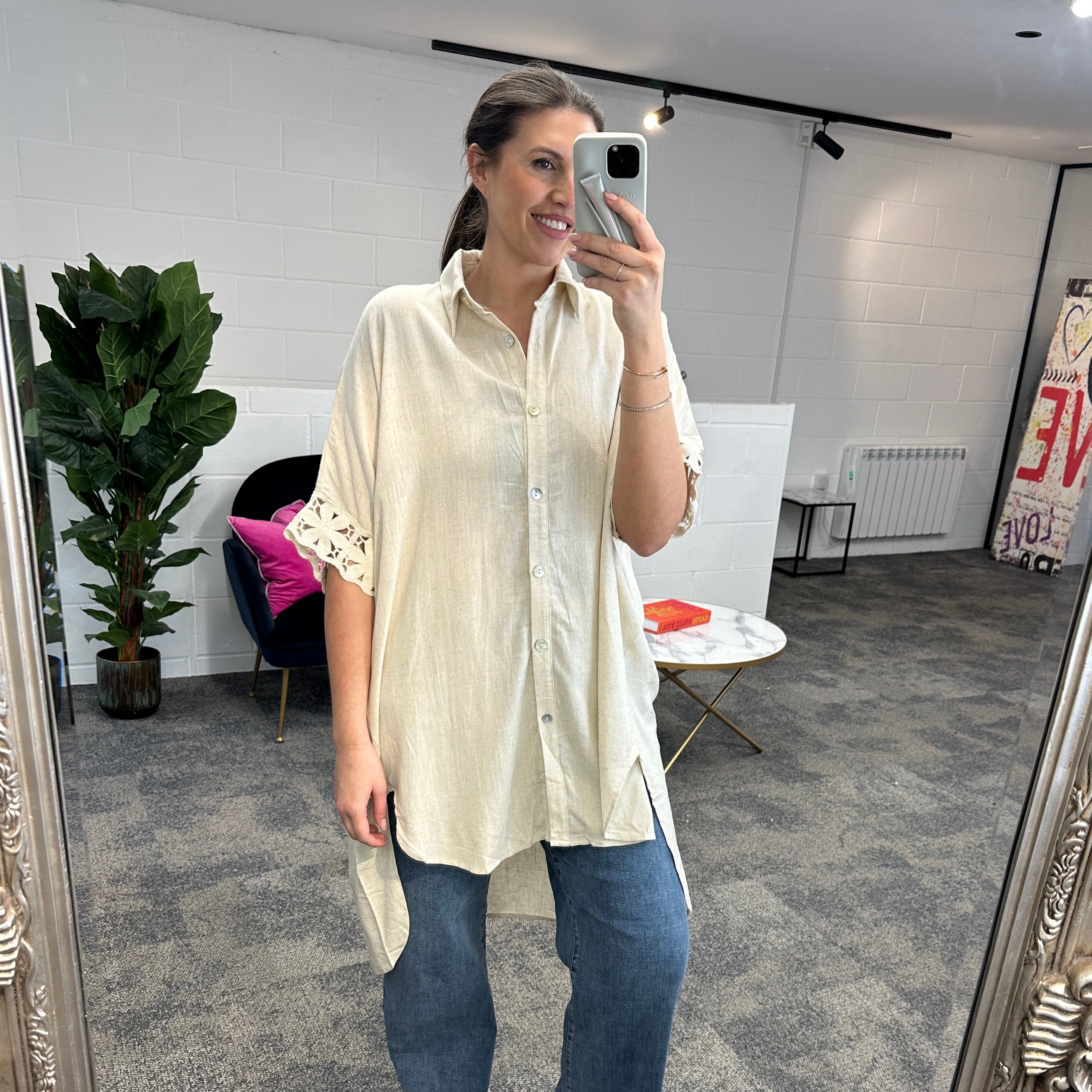 Fleur Anglaise Shirt - Blush Boutique Essex