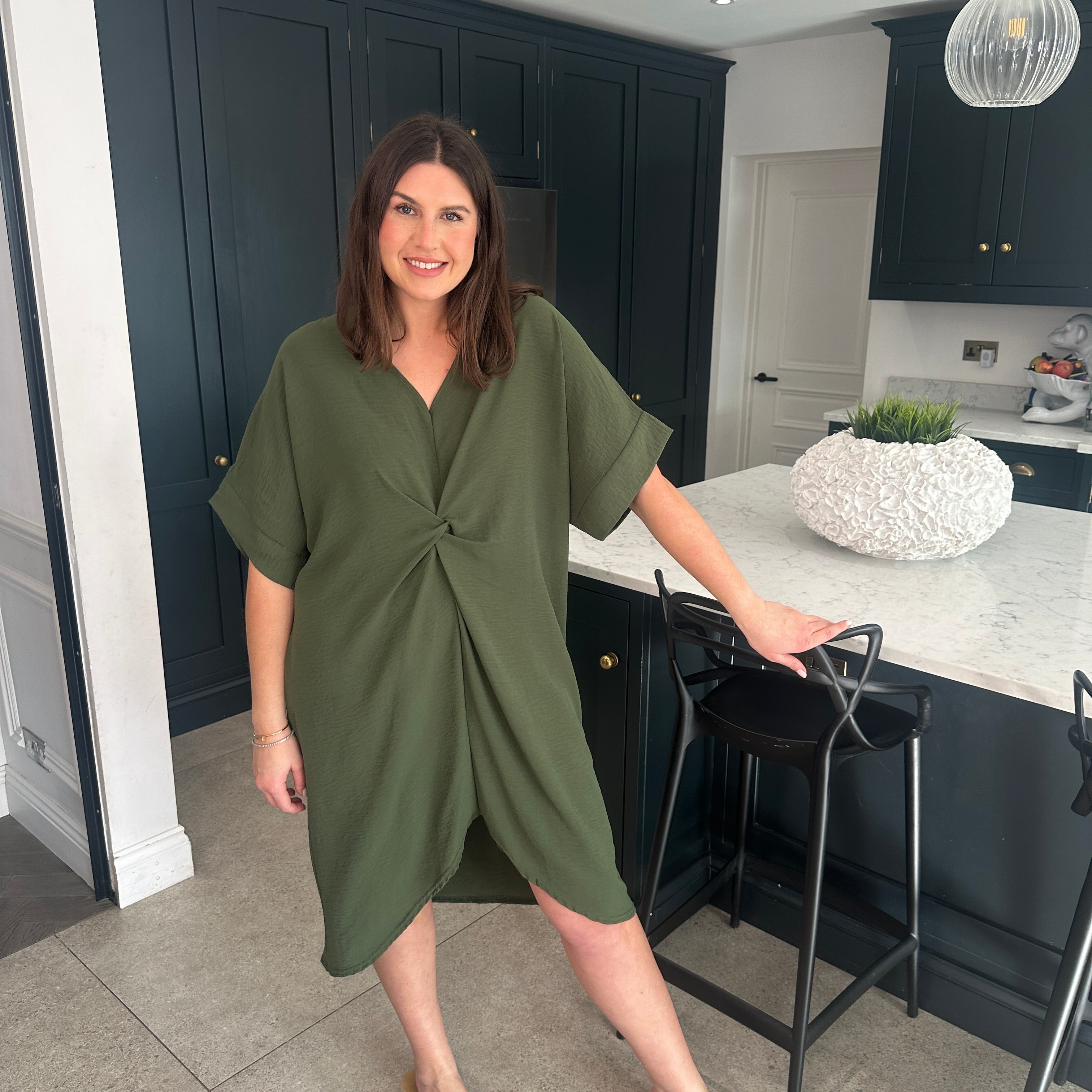 Tiffany Knot Dress - Blush Boutique Essex