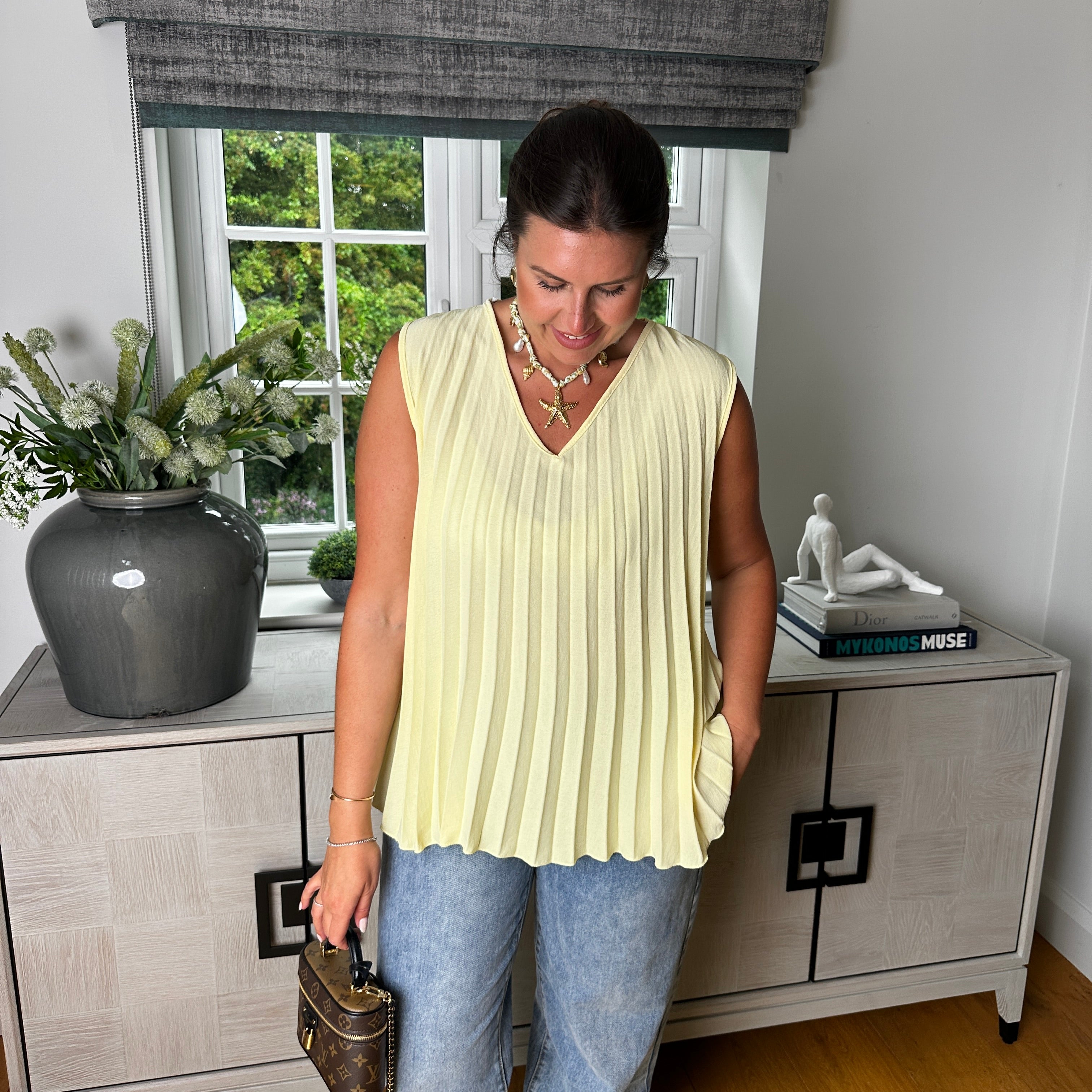 Tina Pleated Top