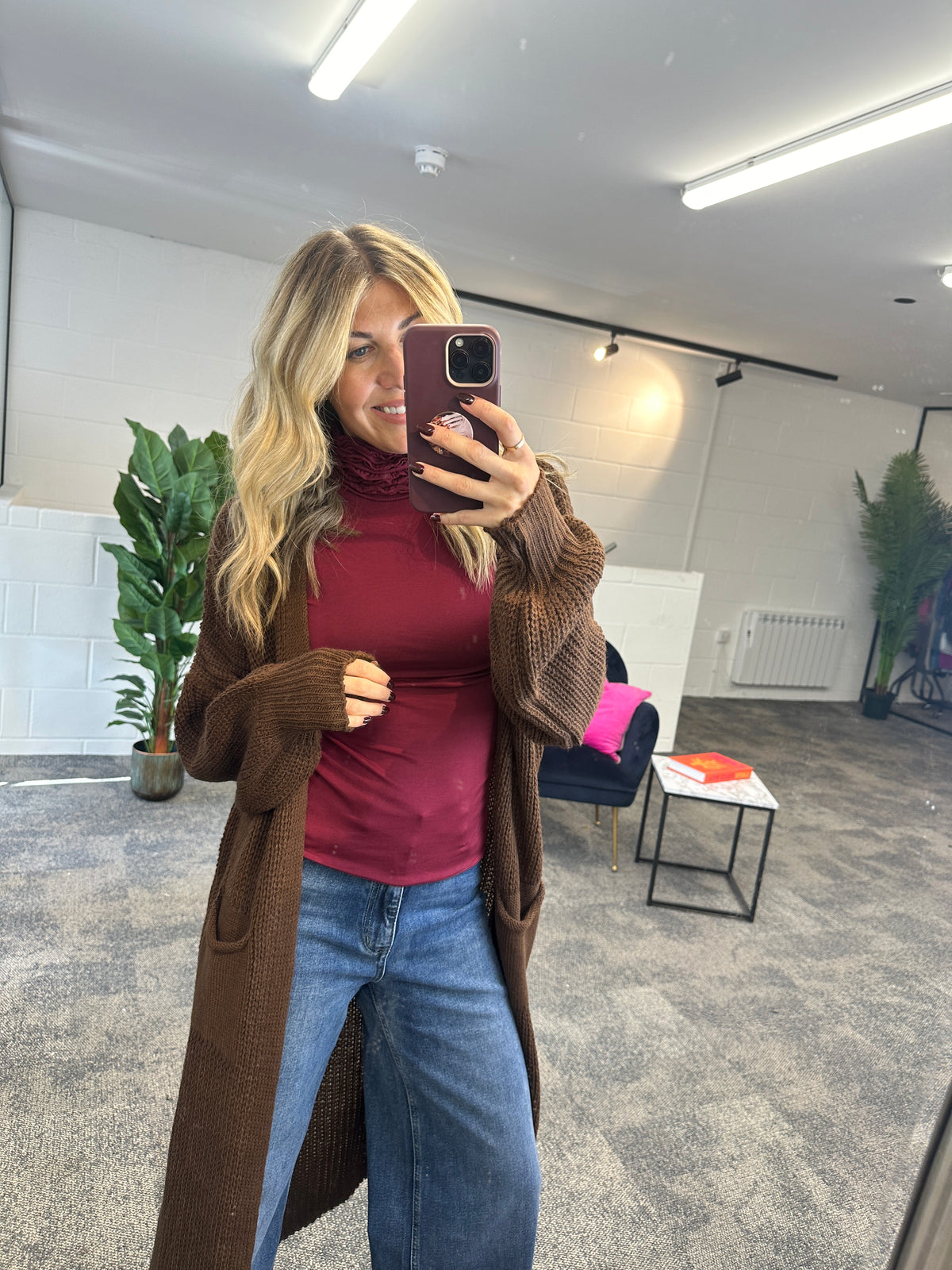 Ruche Roll Neck - Blush Boutique Essex
