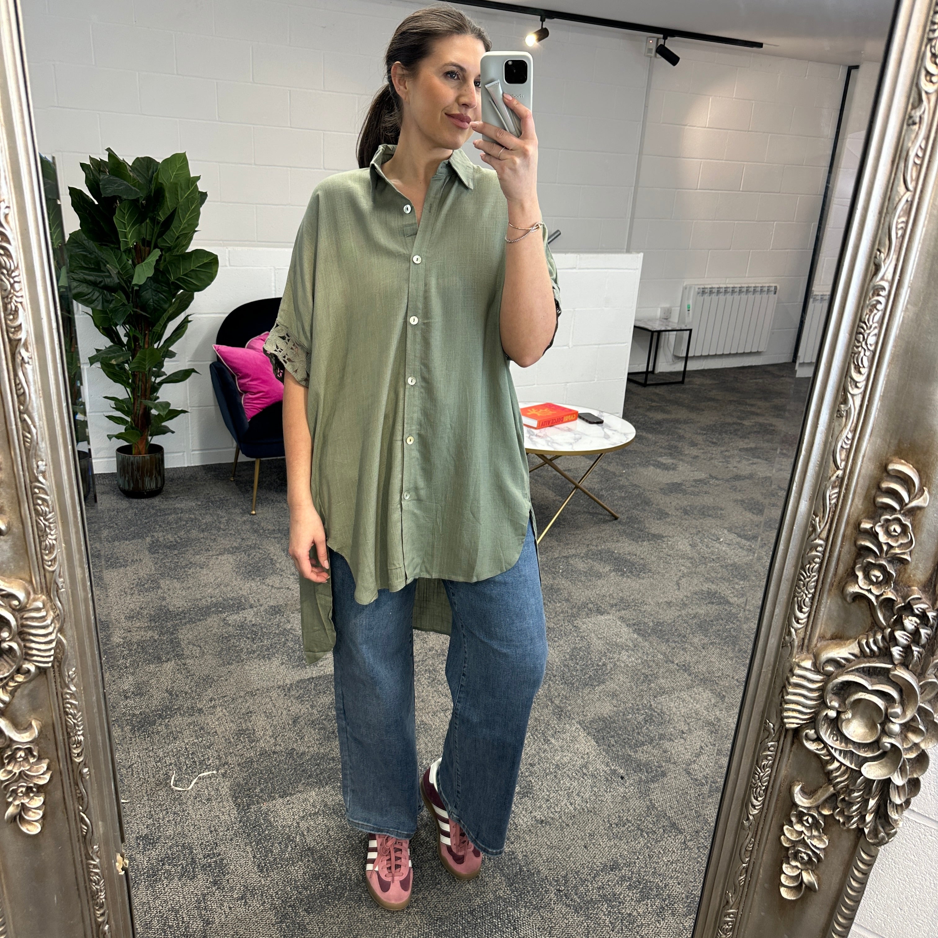 Fleur Anglaise Shirt - Blush Boutique Essex