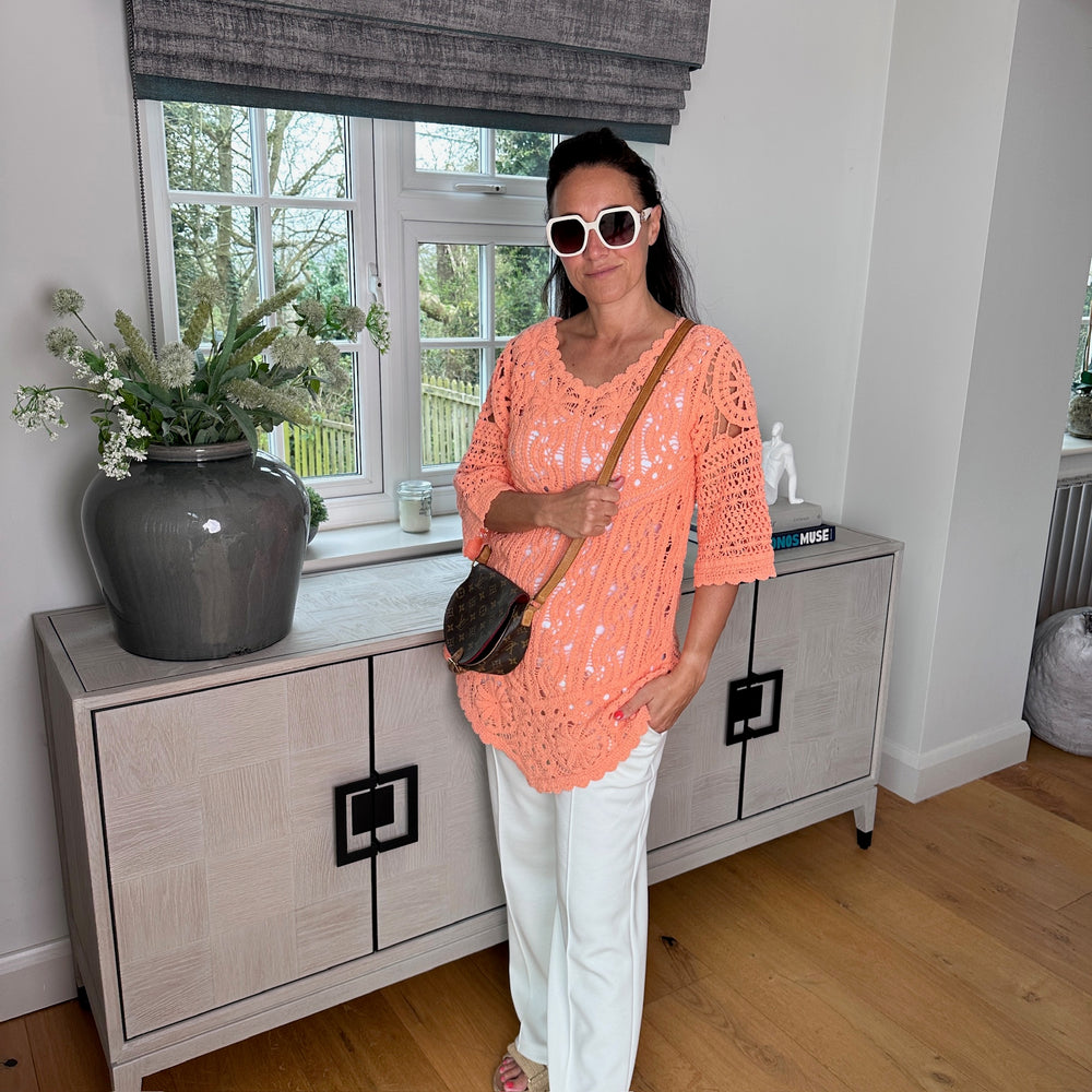 Roman Crochet Top - Blush Boutique Essex