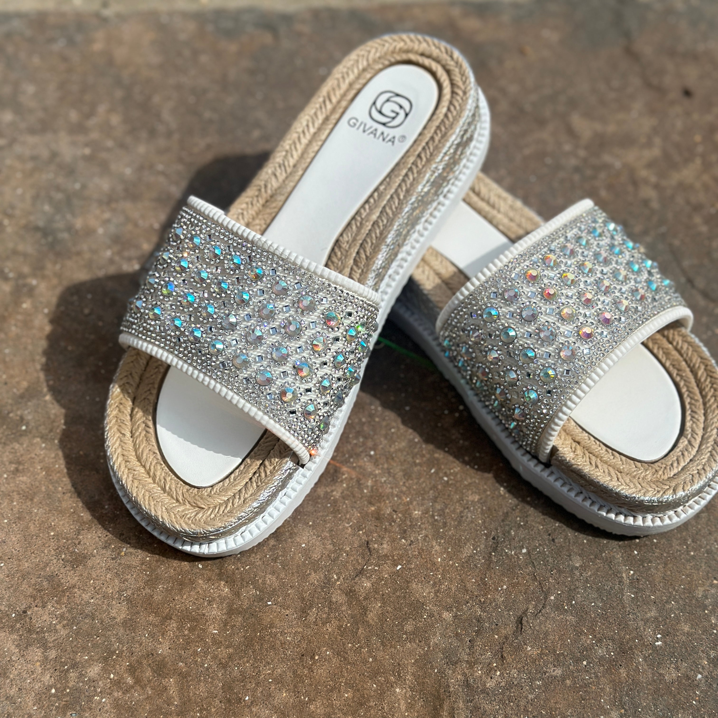 Crystal Sandal Blush Boutique Essex