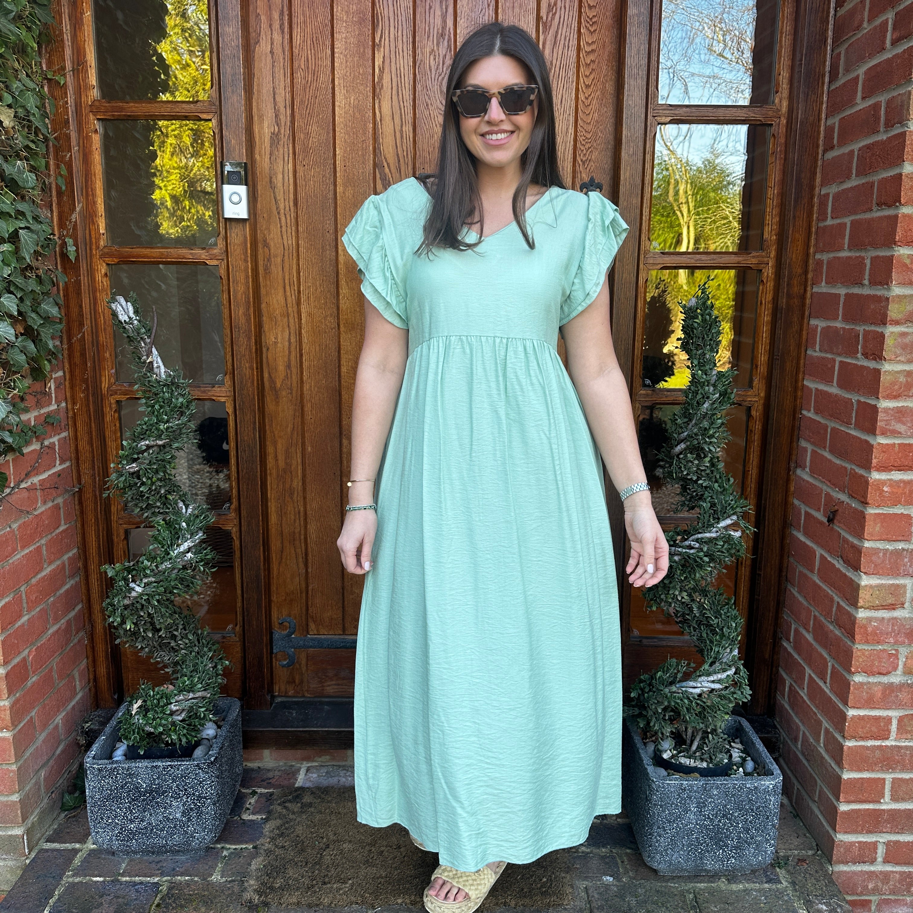 Sam Button Dress - Blush Boutique Essex