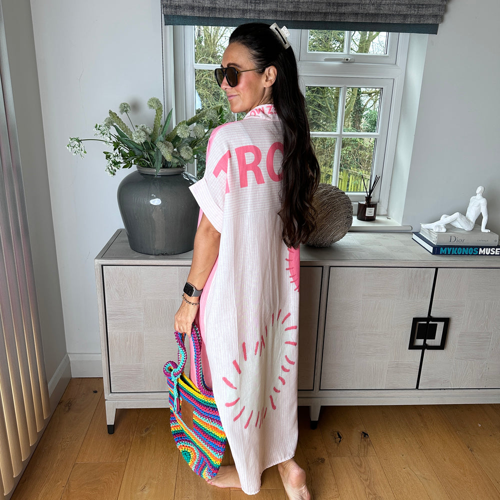 Lulu Shirt Dress - Blush Boutique Essex