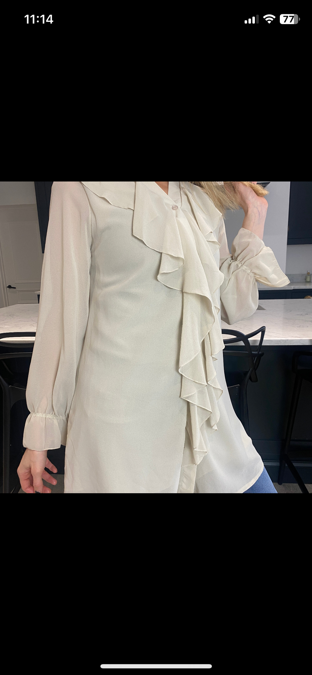 Santiago Frill Shirt - Blush Boutique Essex