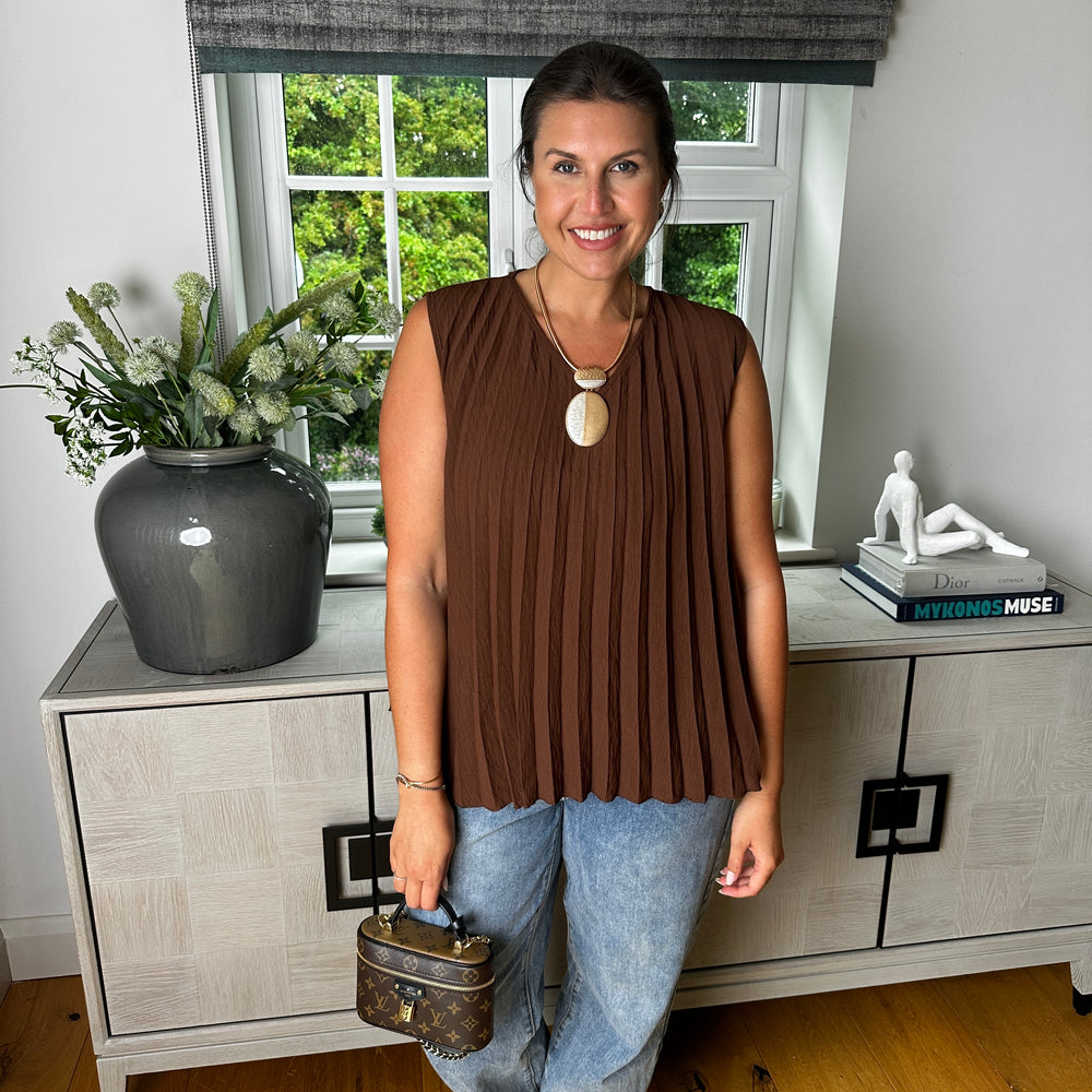 Tina Pleated Top