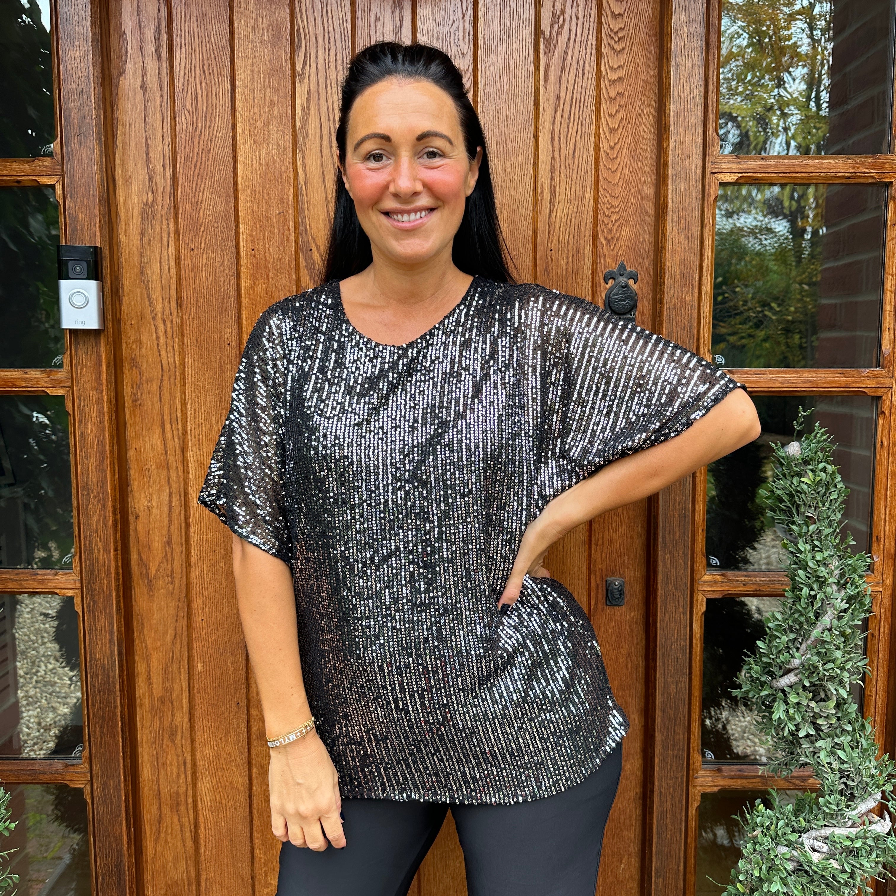 Noel Sequin Top - Blush Boutique Essex