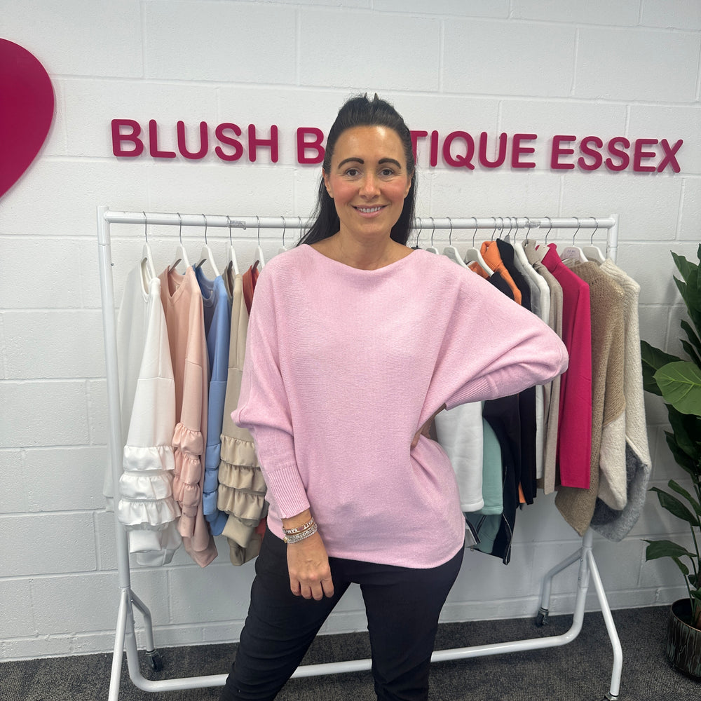 Bree Soft Knit Jumper - Blush Boutique Essex