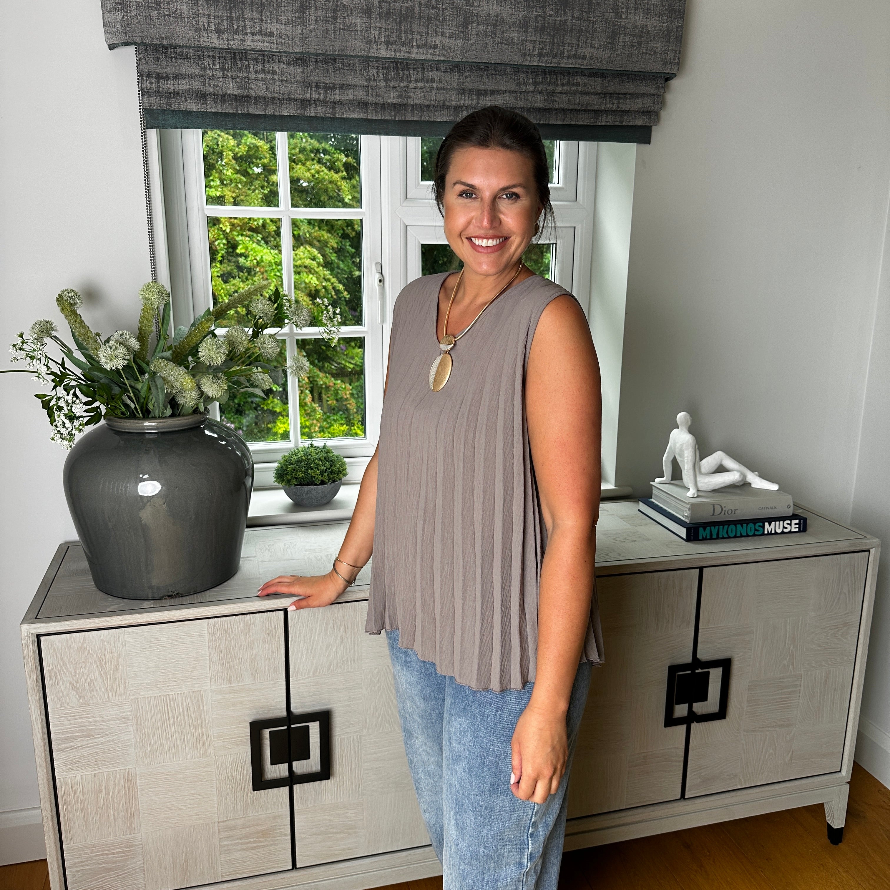 Tina Pleated Top