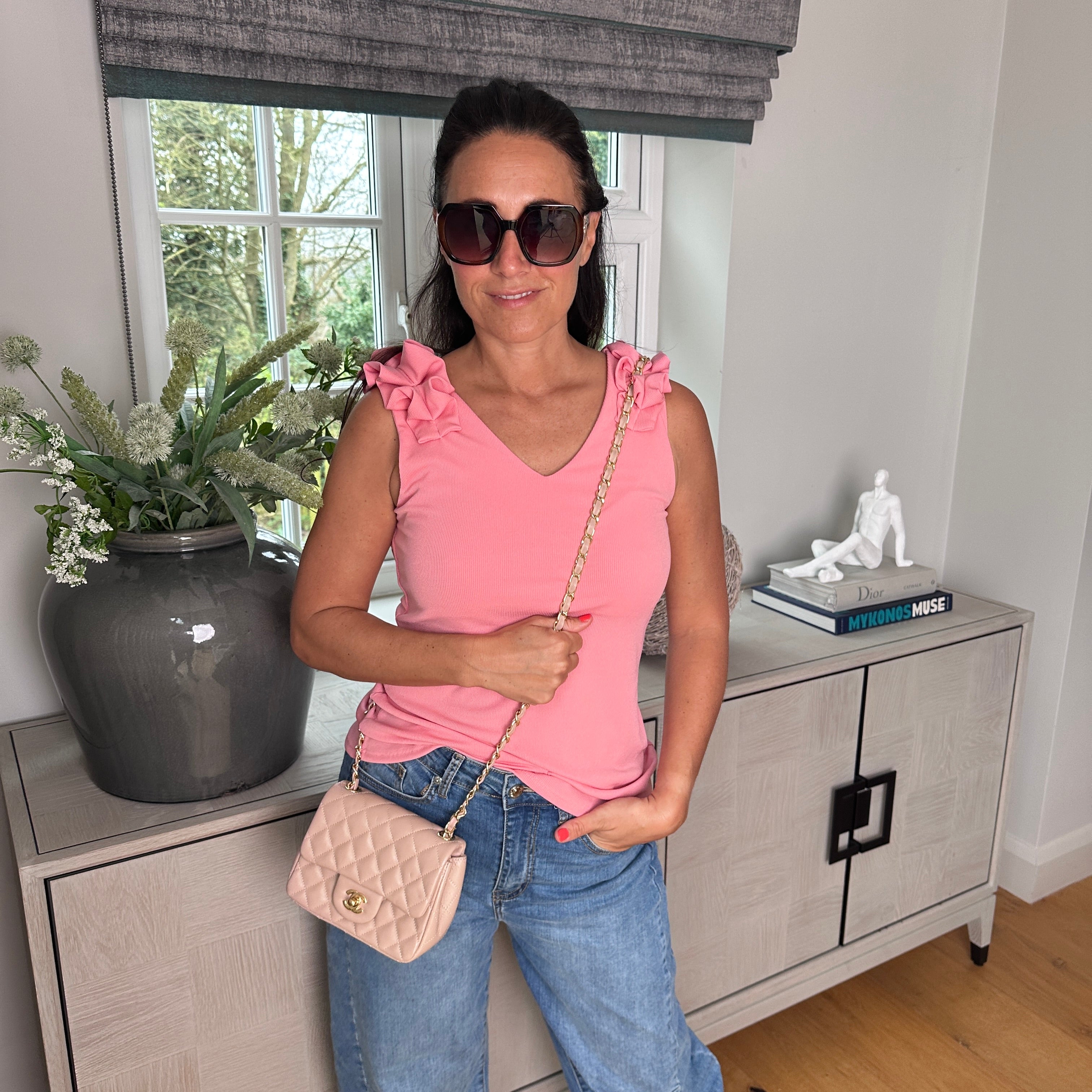 Grace ruffle vest - Blush Boutique Essex