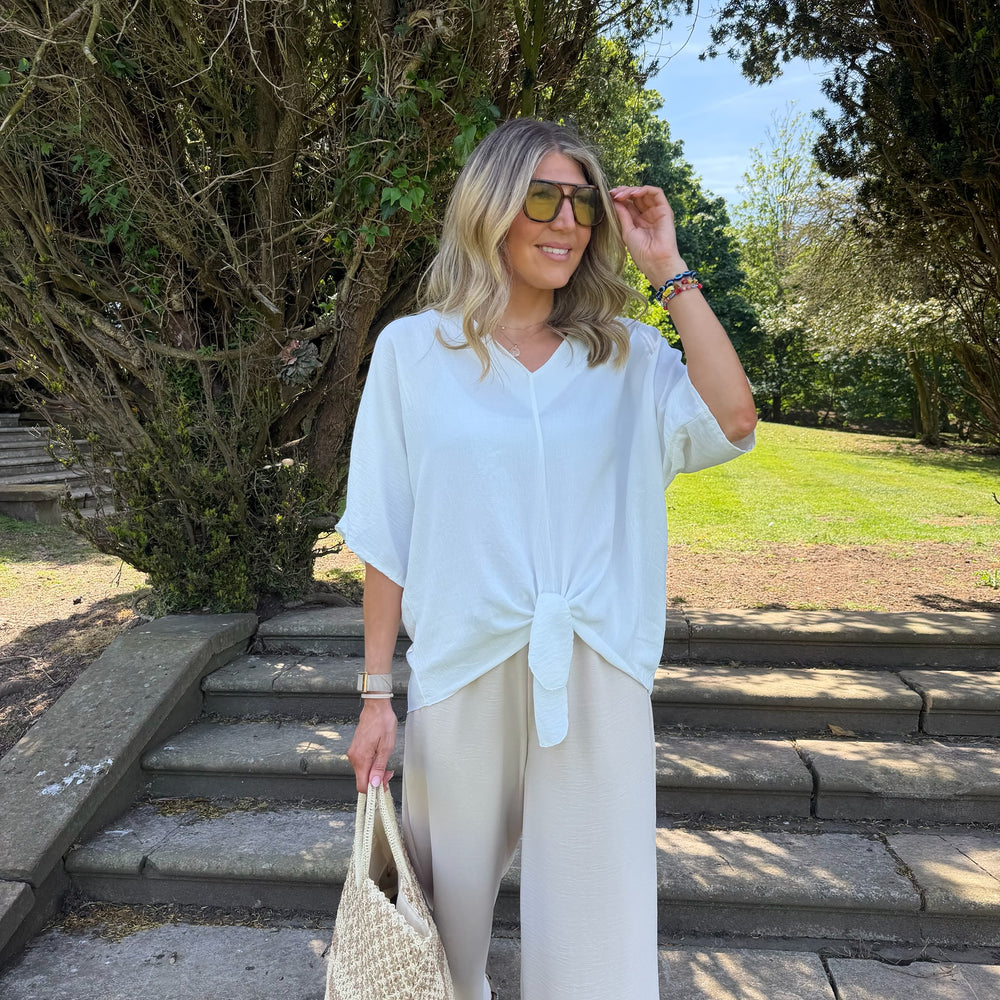 Chantelle Tie Top - Blush Boutique Essex