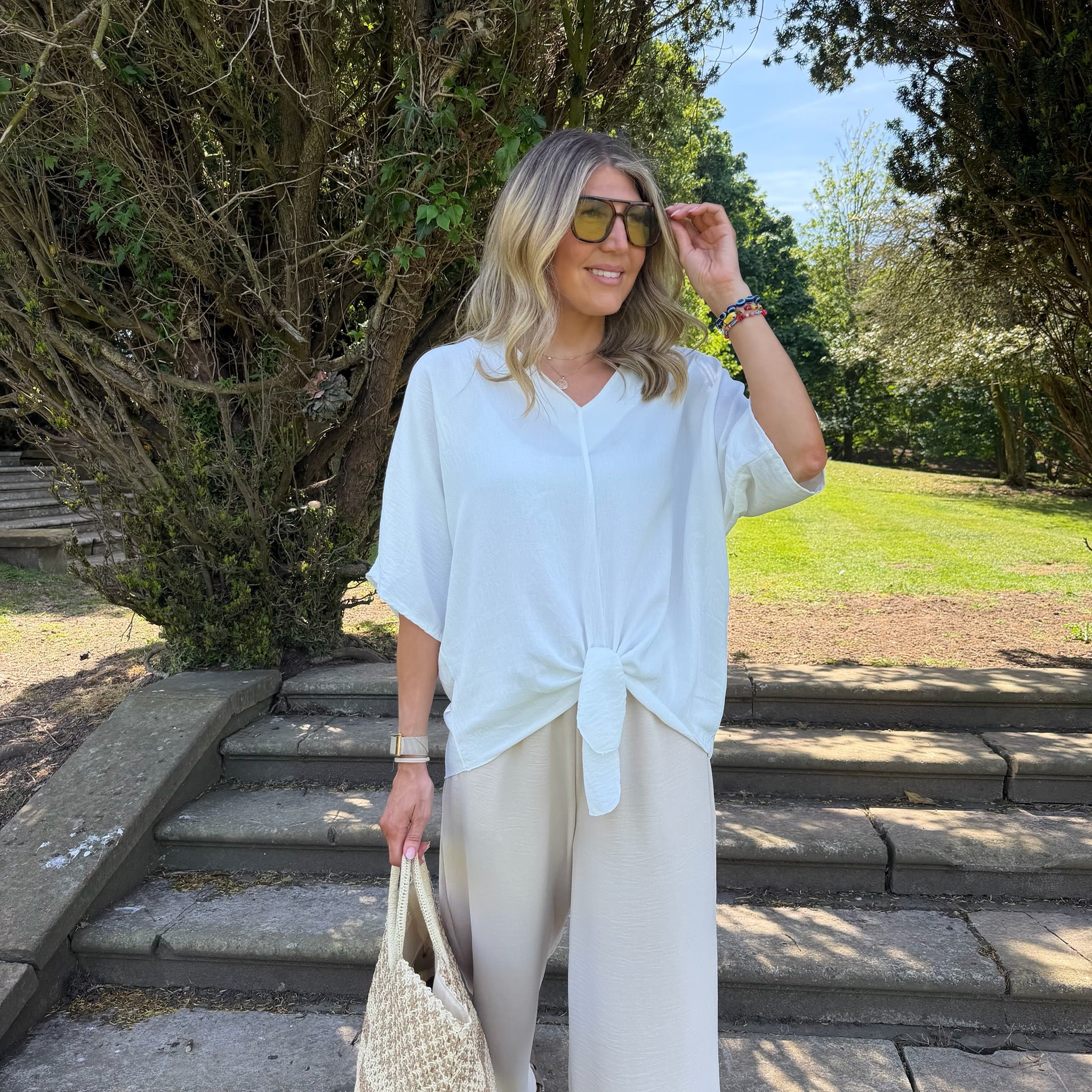 Chantelle Tie Top - Blush Boutique Essex