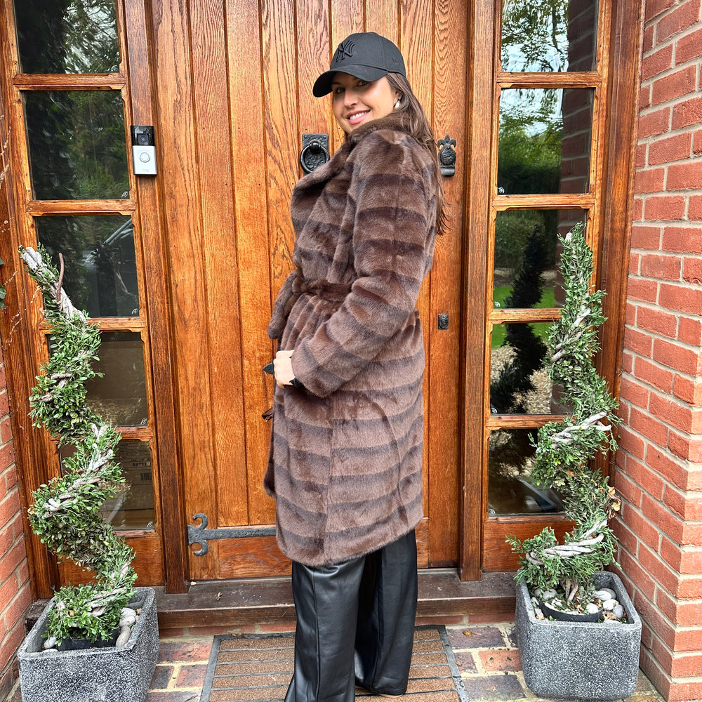 Raffy Faux Fur Coat - Blush Boutique Essex