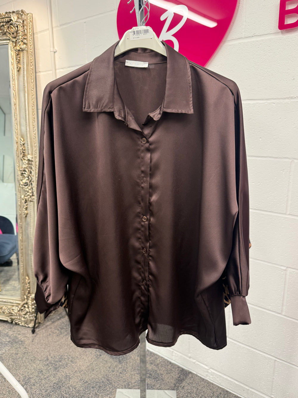 Tori satin shirt - Blush Boutique Essex