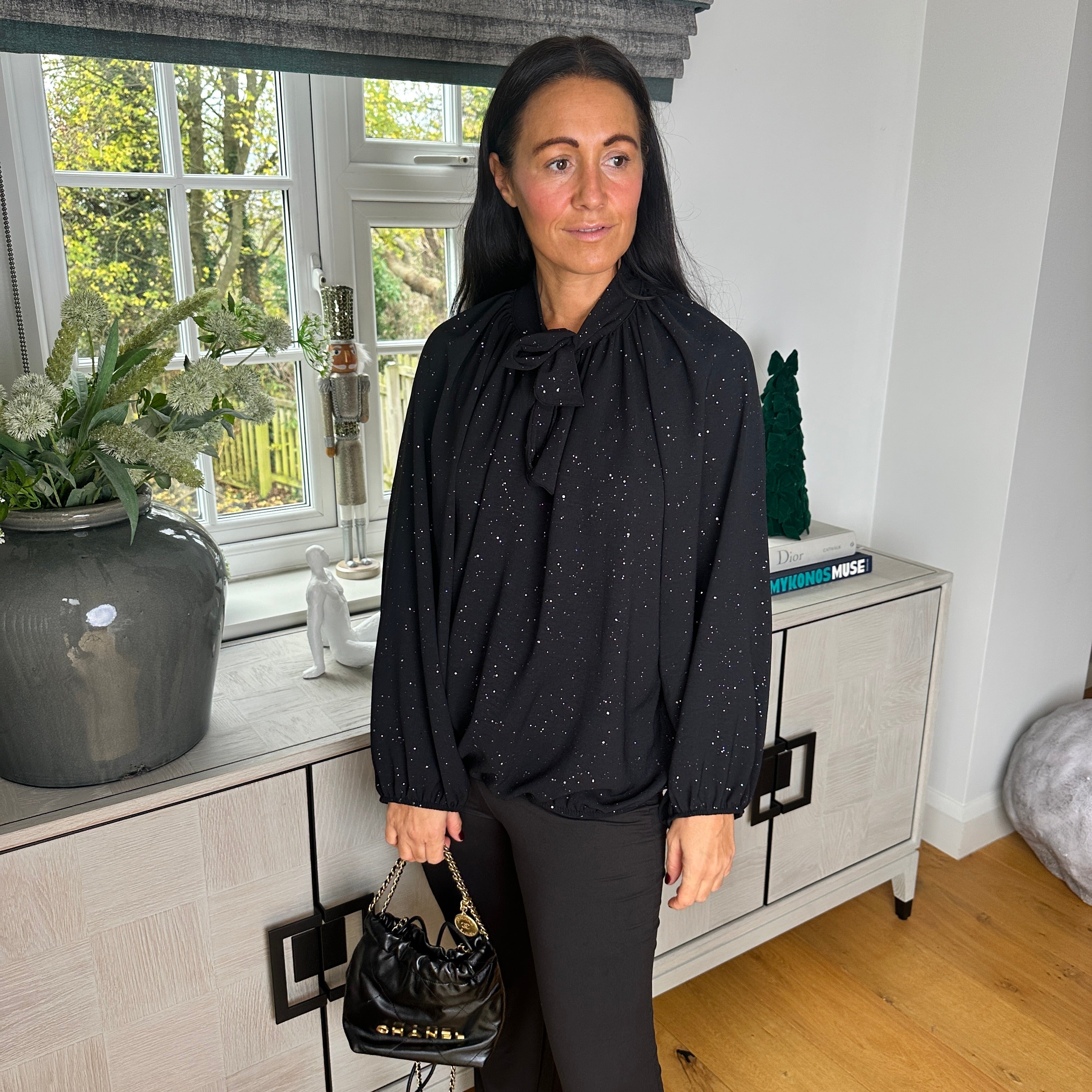 Celine Pussy Bow Shirt