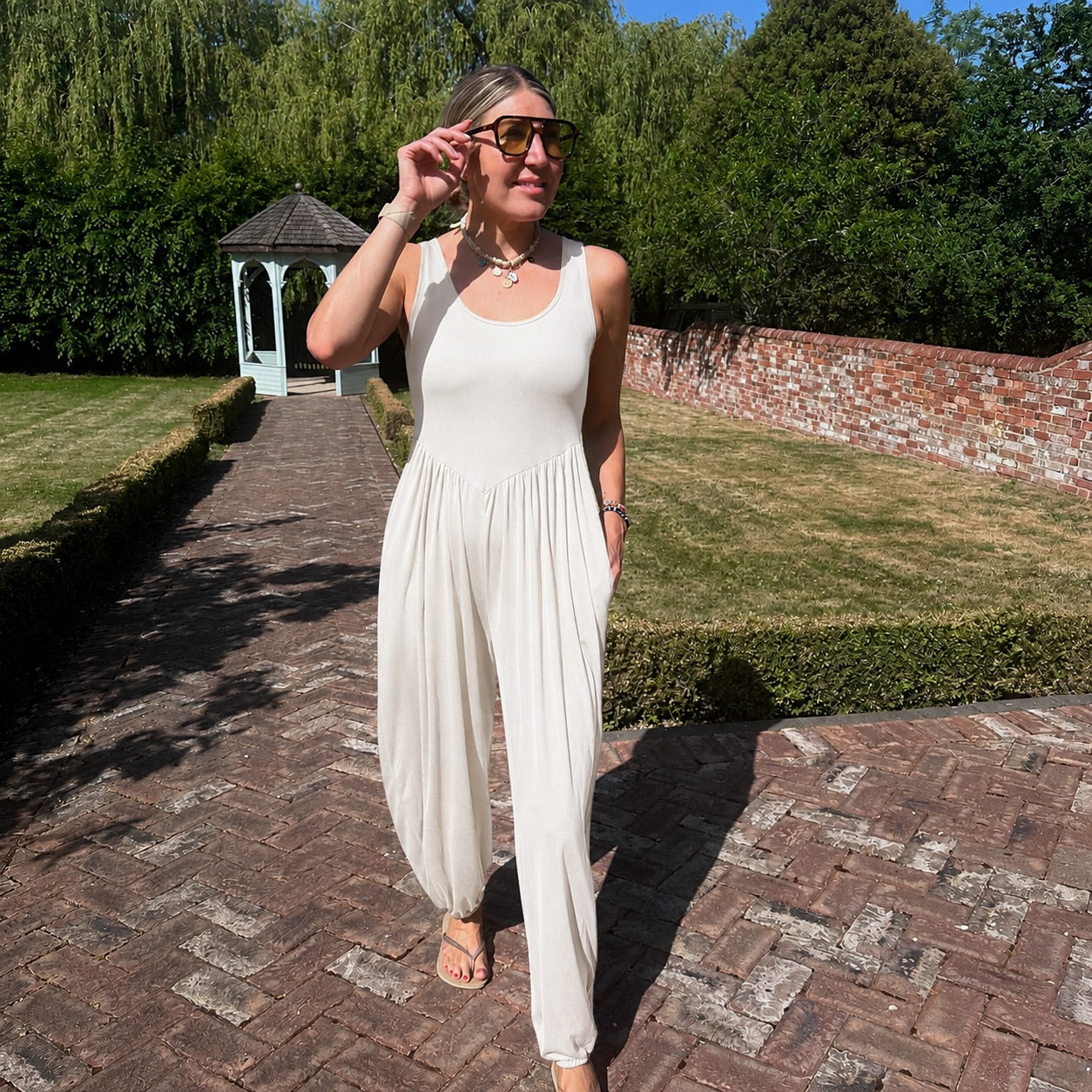 Retreat Jumpsuit - Blush Boutique Essex