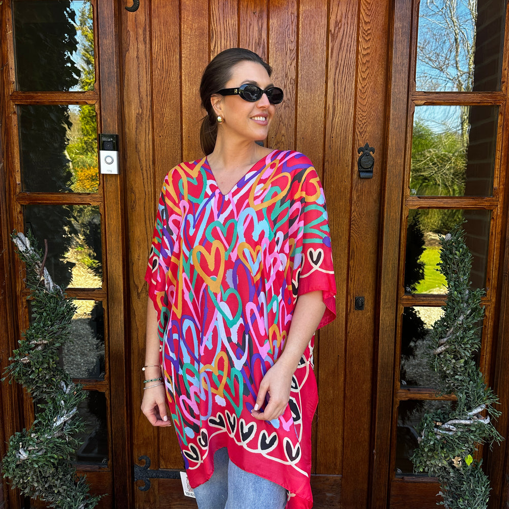 Hannah Heart Kaftan - Blush Boutique Essex