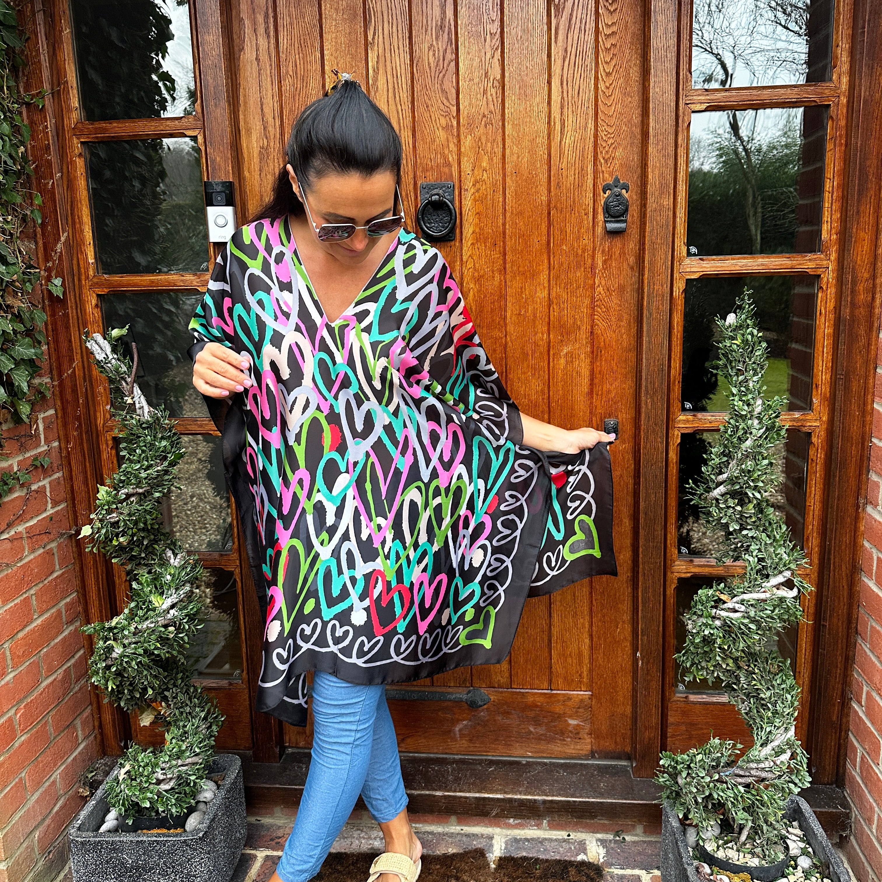 Hannah Heart Kaftan - Blush Boutique Essex