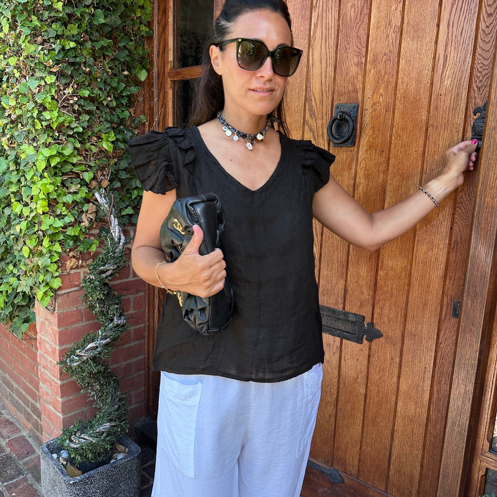 Flora Linen Vest