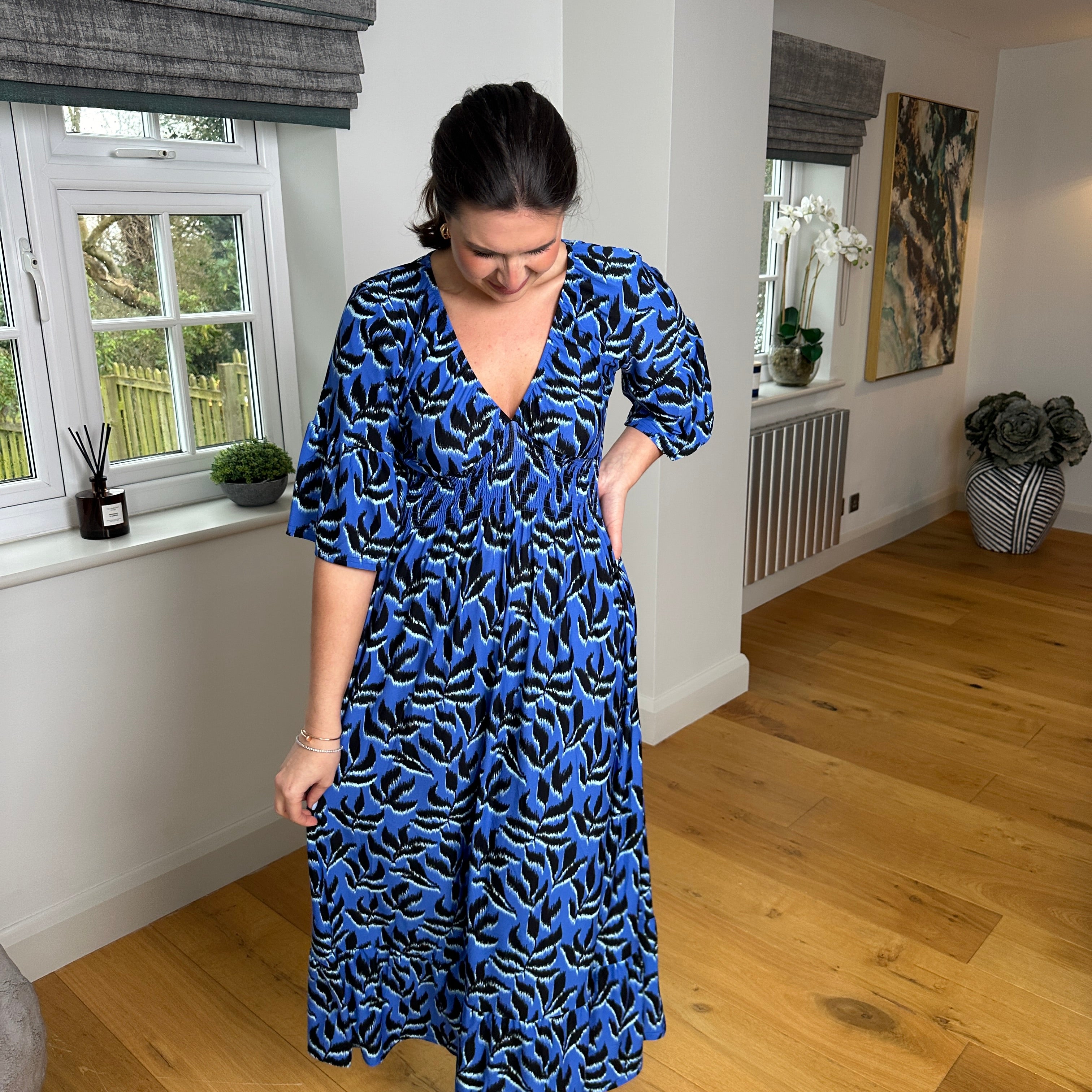 Leigh Printed Dress - Blush Boutique Essex