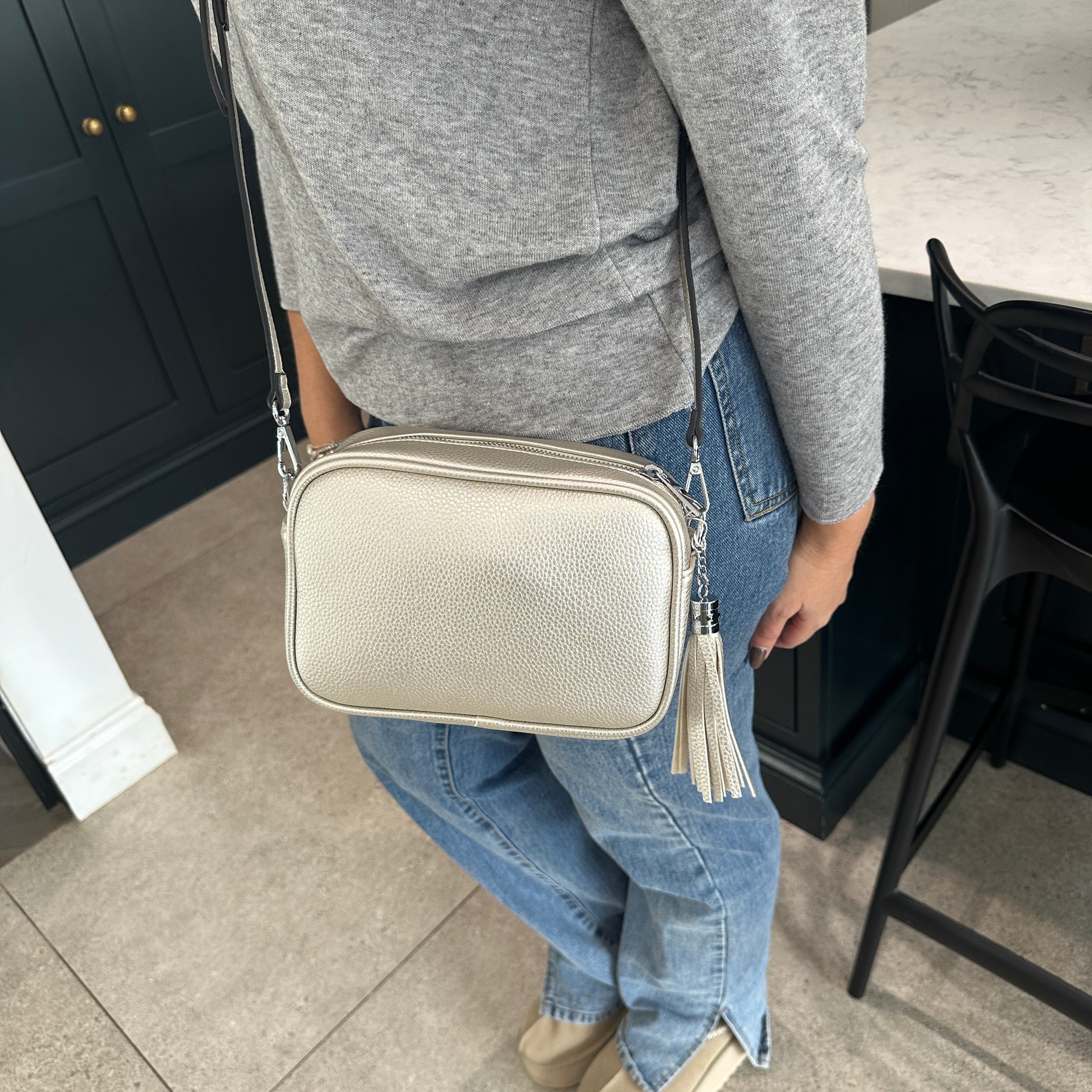 Cross Body Tassel Bag - Blush Boutique Essex