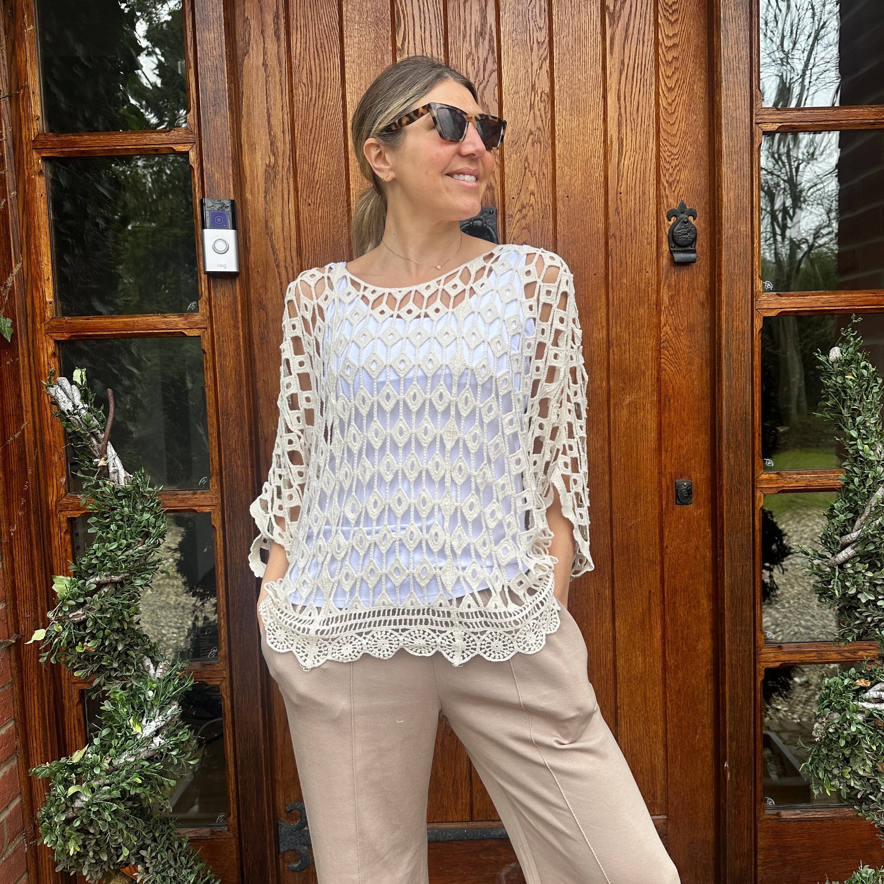 Belle Crochet Top - Blush Boutique Essex