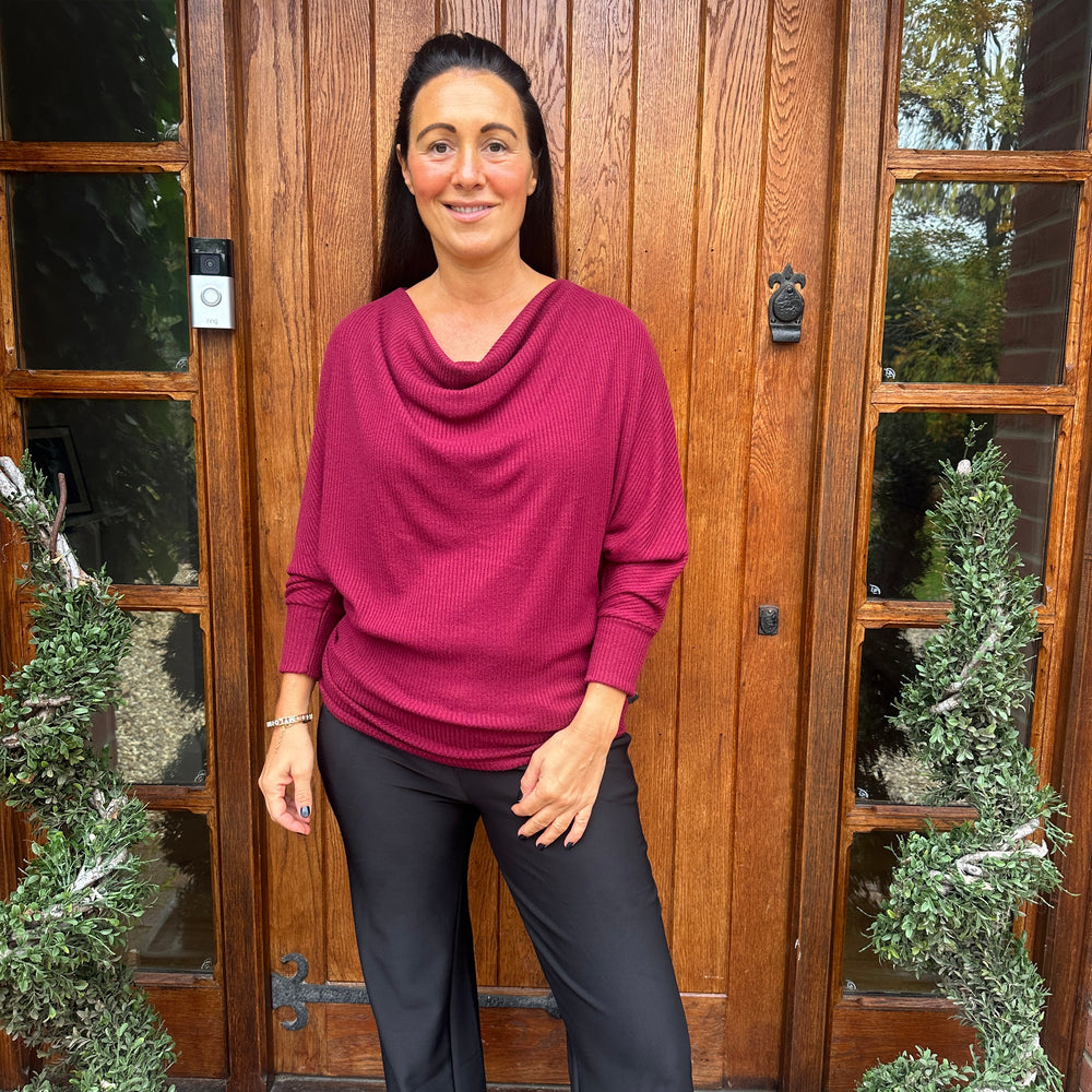 Dahlia Drape Top - Blush Boutique Essex