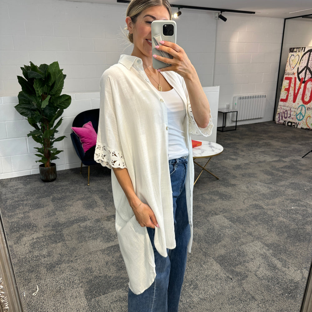 Fleur Anglaise Shirt - Blush Boutique Essex