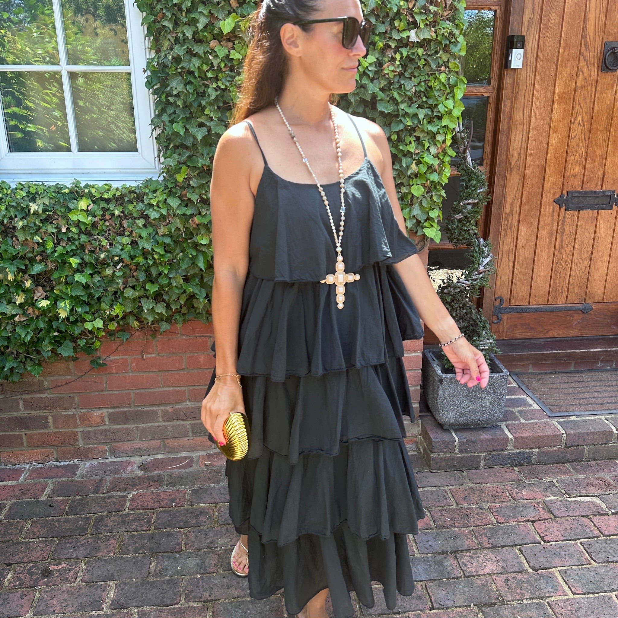 Violet Ruffle Dress