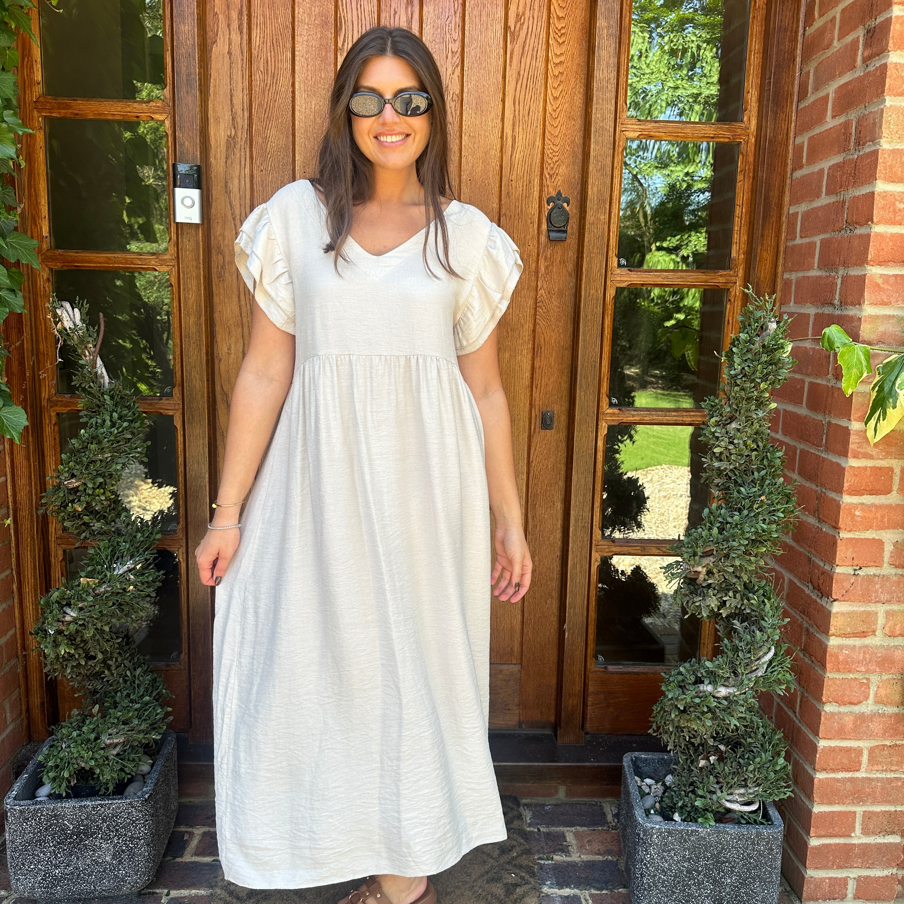 Sam Button Dress - Blush Boutique Essex