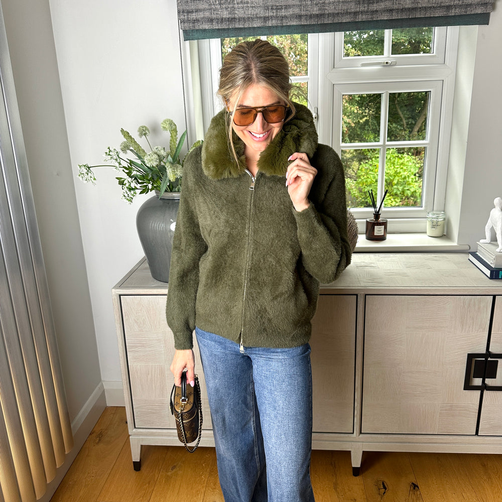 Cozi Fur Cardigan