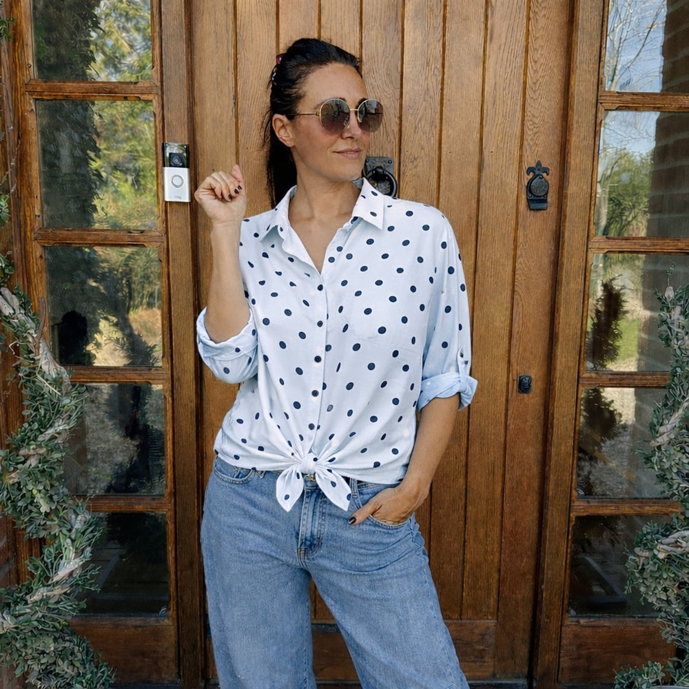 Suzy tie shirt - Blush Boutique Essex