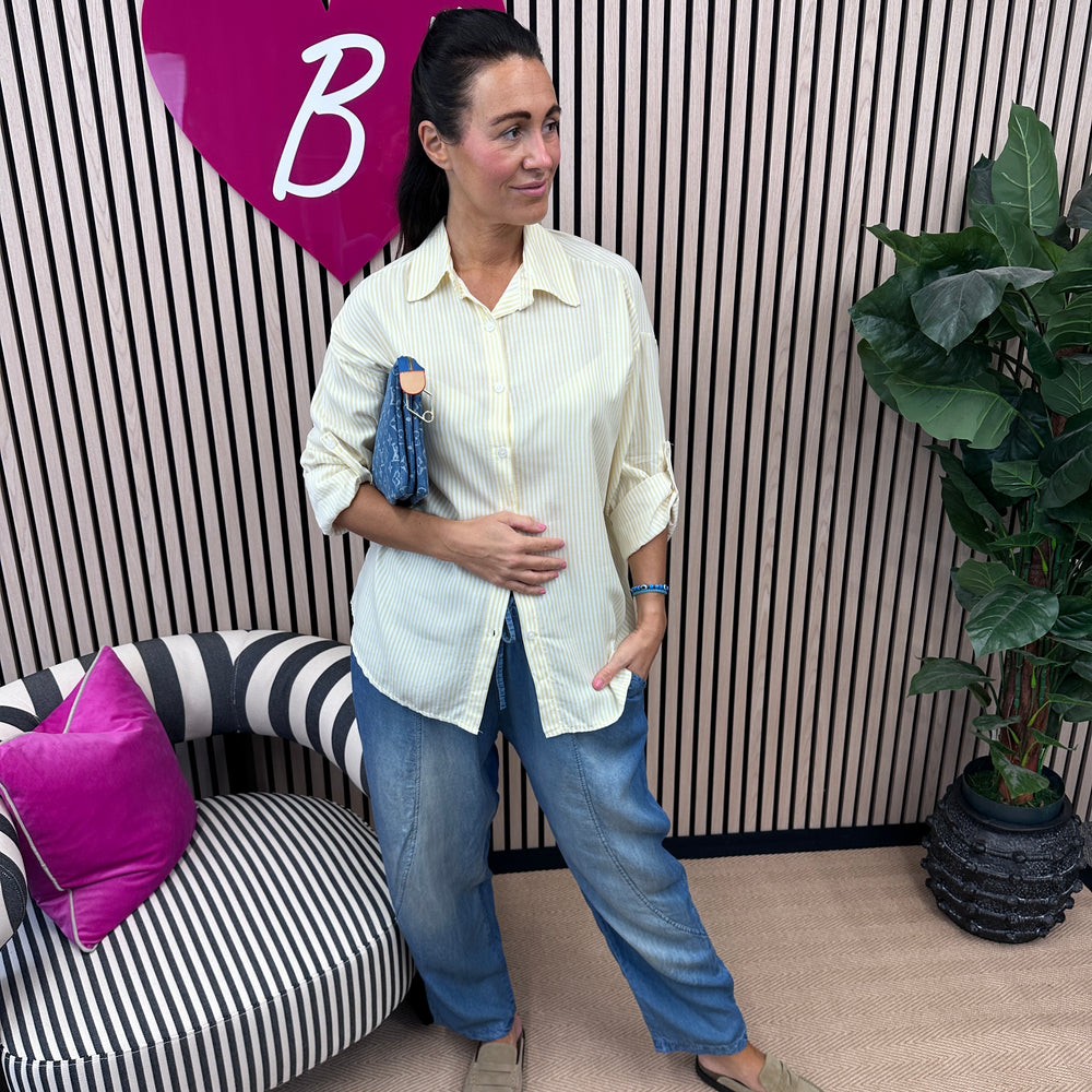 Aidan Pinstripe Shirt - Blush Boutique Essex