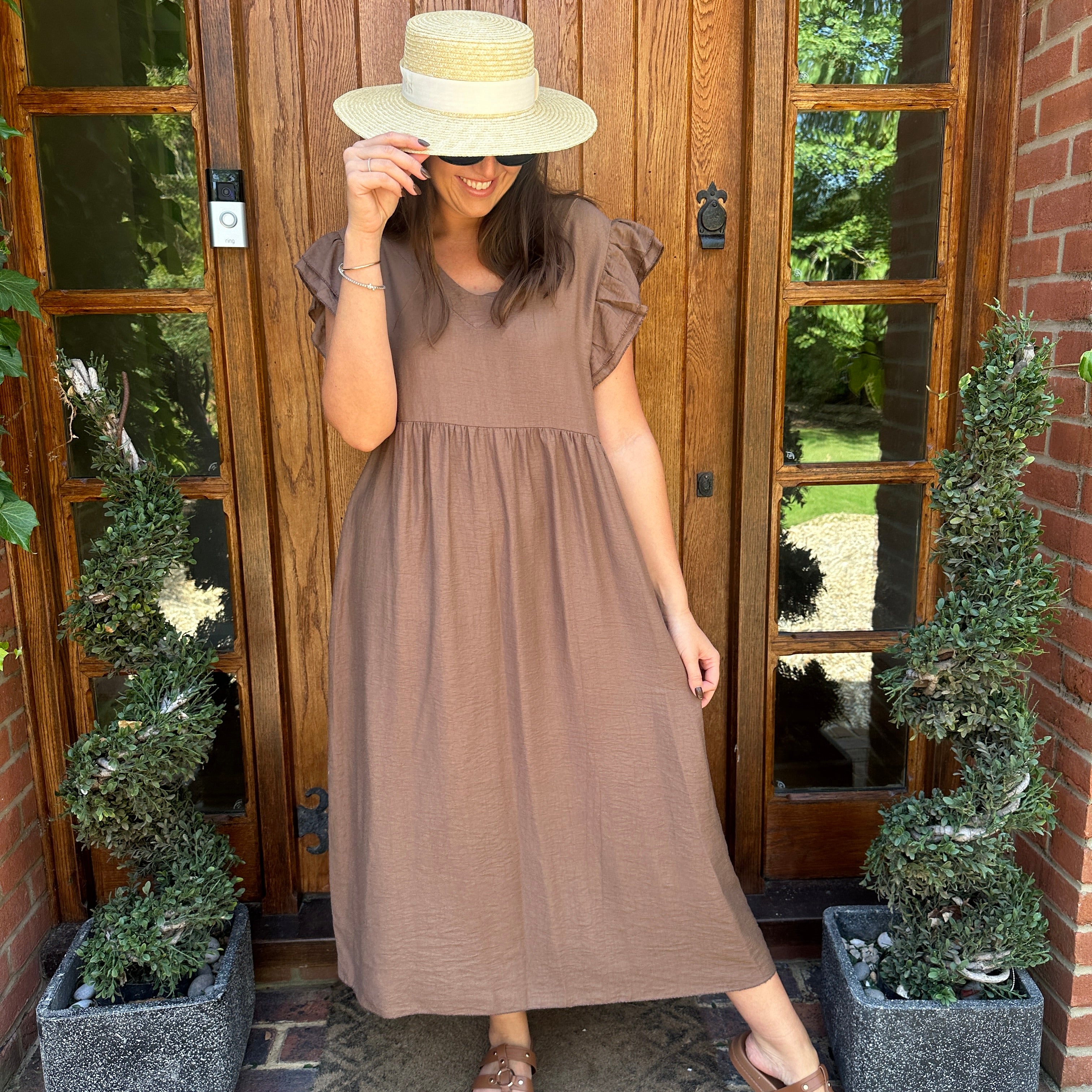 Sam Button Dress - Blush Boutique Essex
