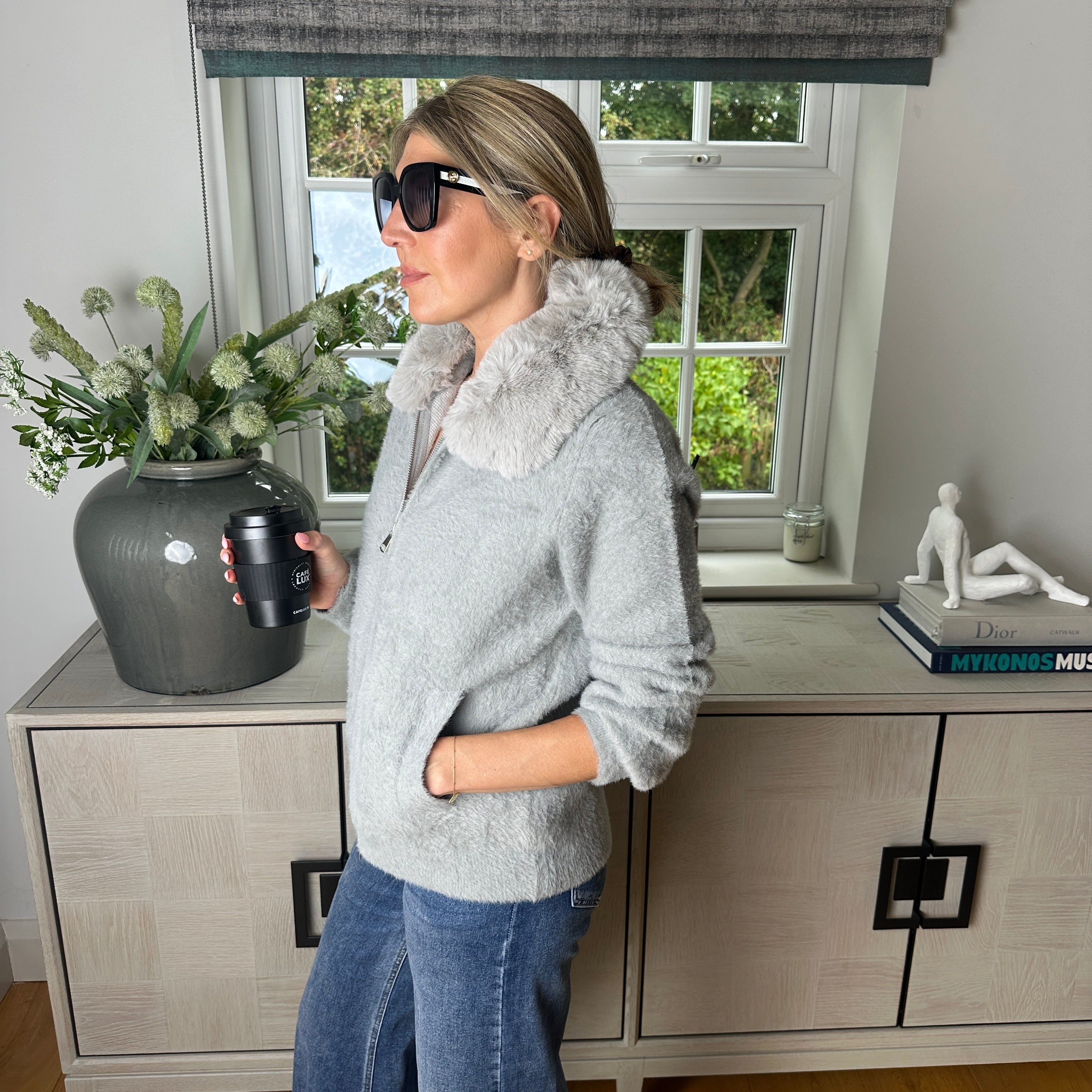 Cozi Fur Cardigan