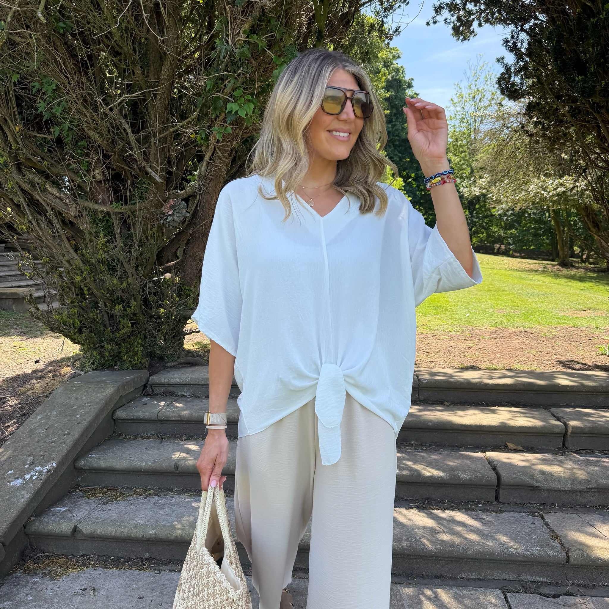 Chantelle Tie Top - Blush Boutique Essex