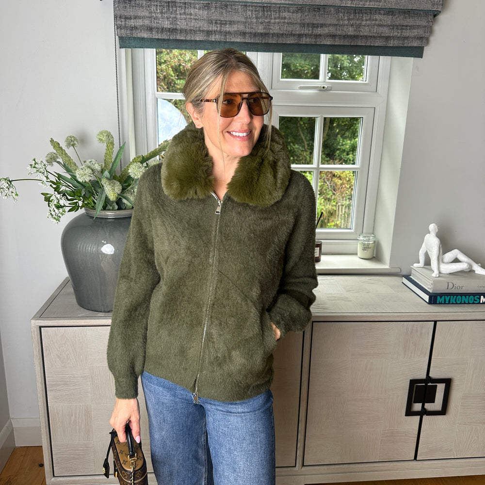 Cozi Fur Cardigan