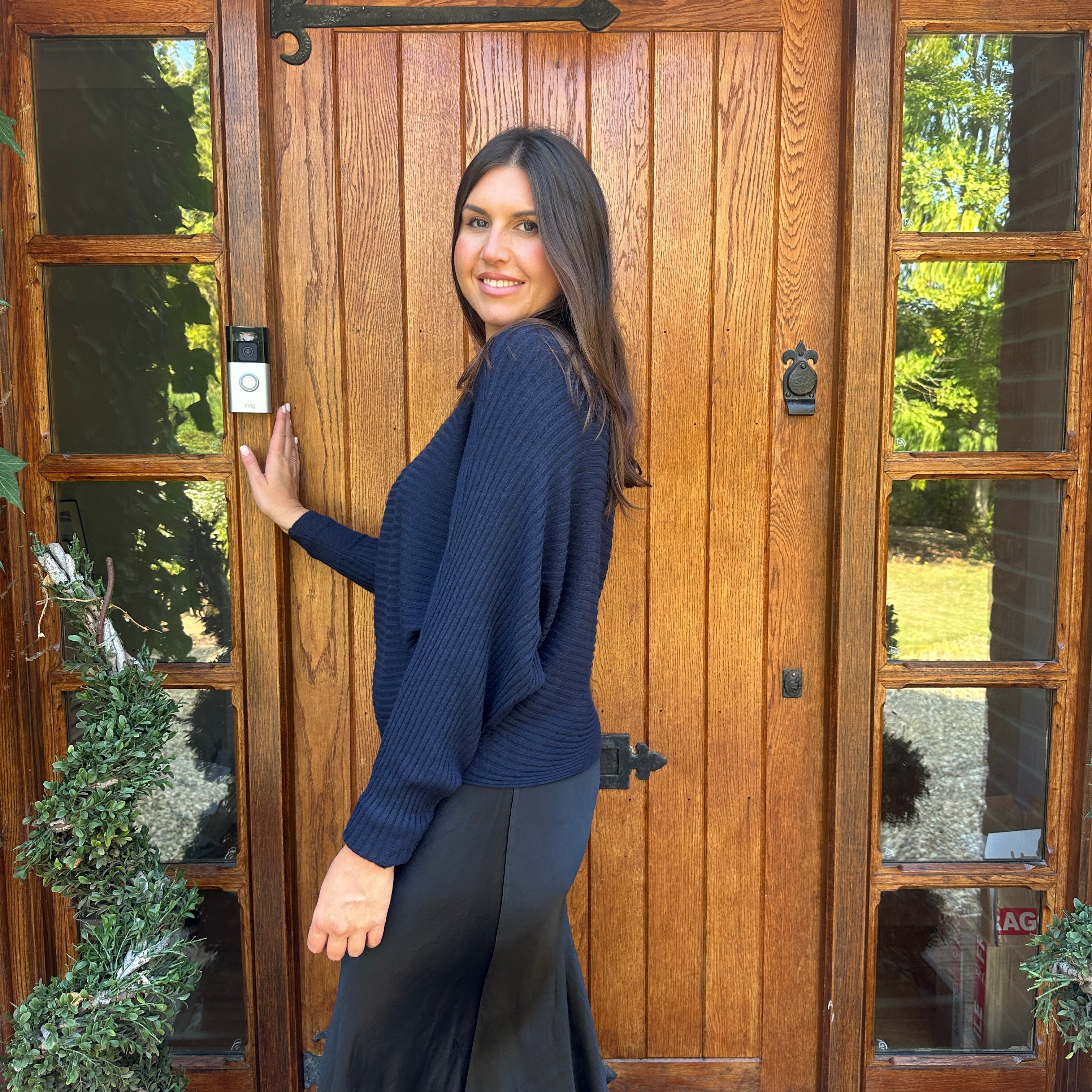 Sammie Ribbed Jumper - Blush Boutique Essex